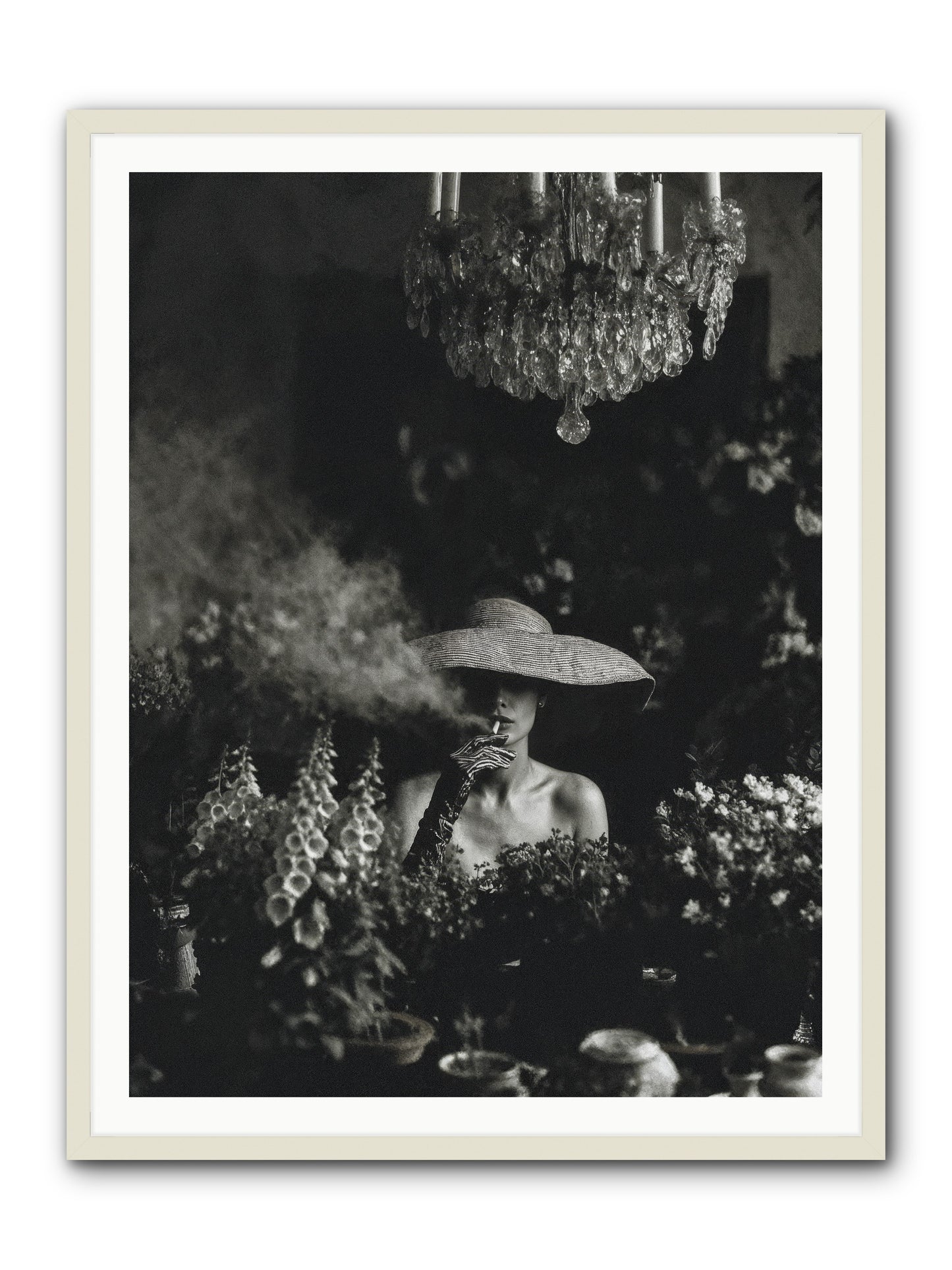 Beyond the Garden Wall -- Framed Print - White 36x48