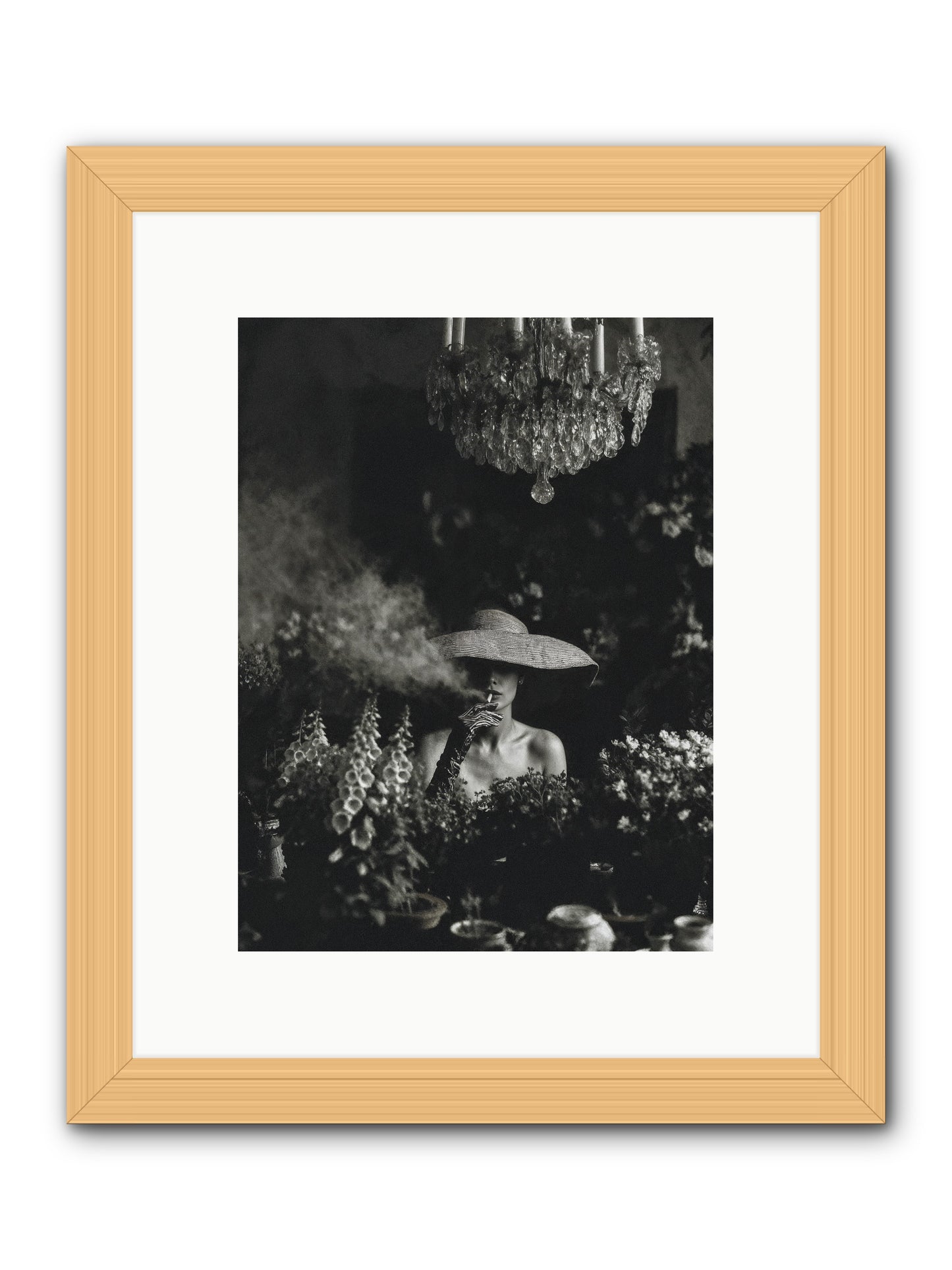 Beyond the Garden Wall -- Framed Print - Natural 9x12