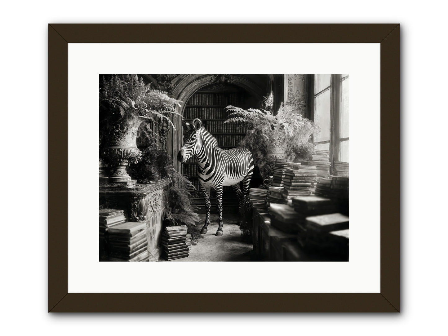 Bezique -- Framed Print - Black 16x12