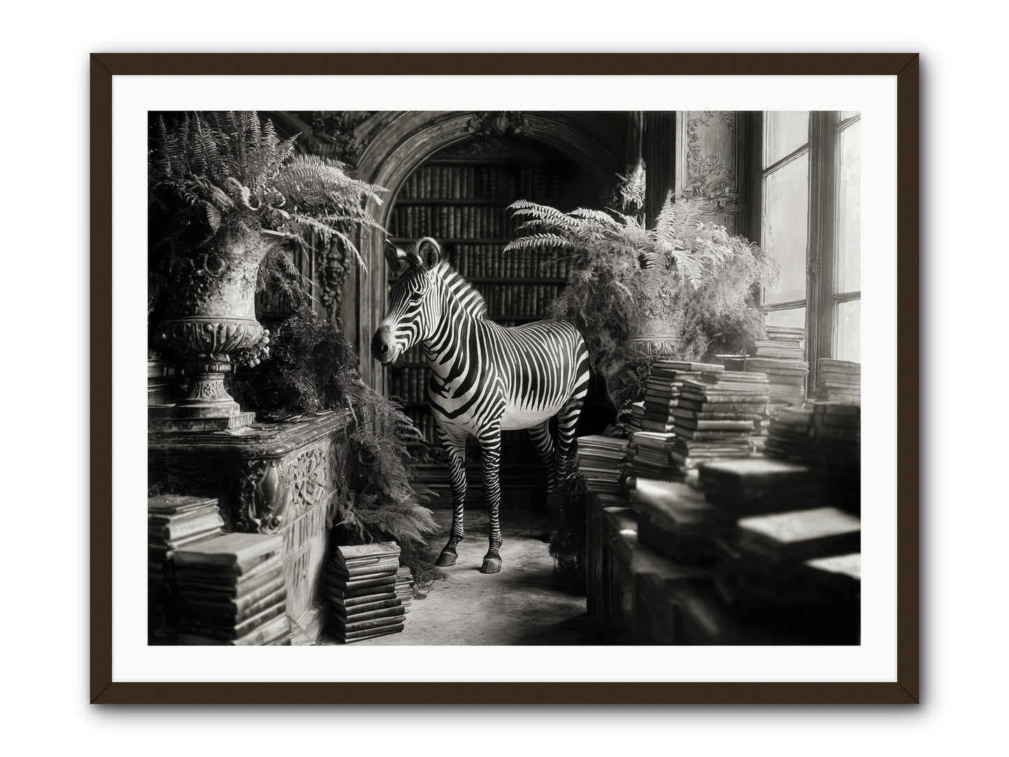Bezique -- Framed Print - Black 40x30