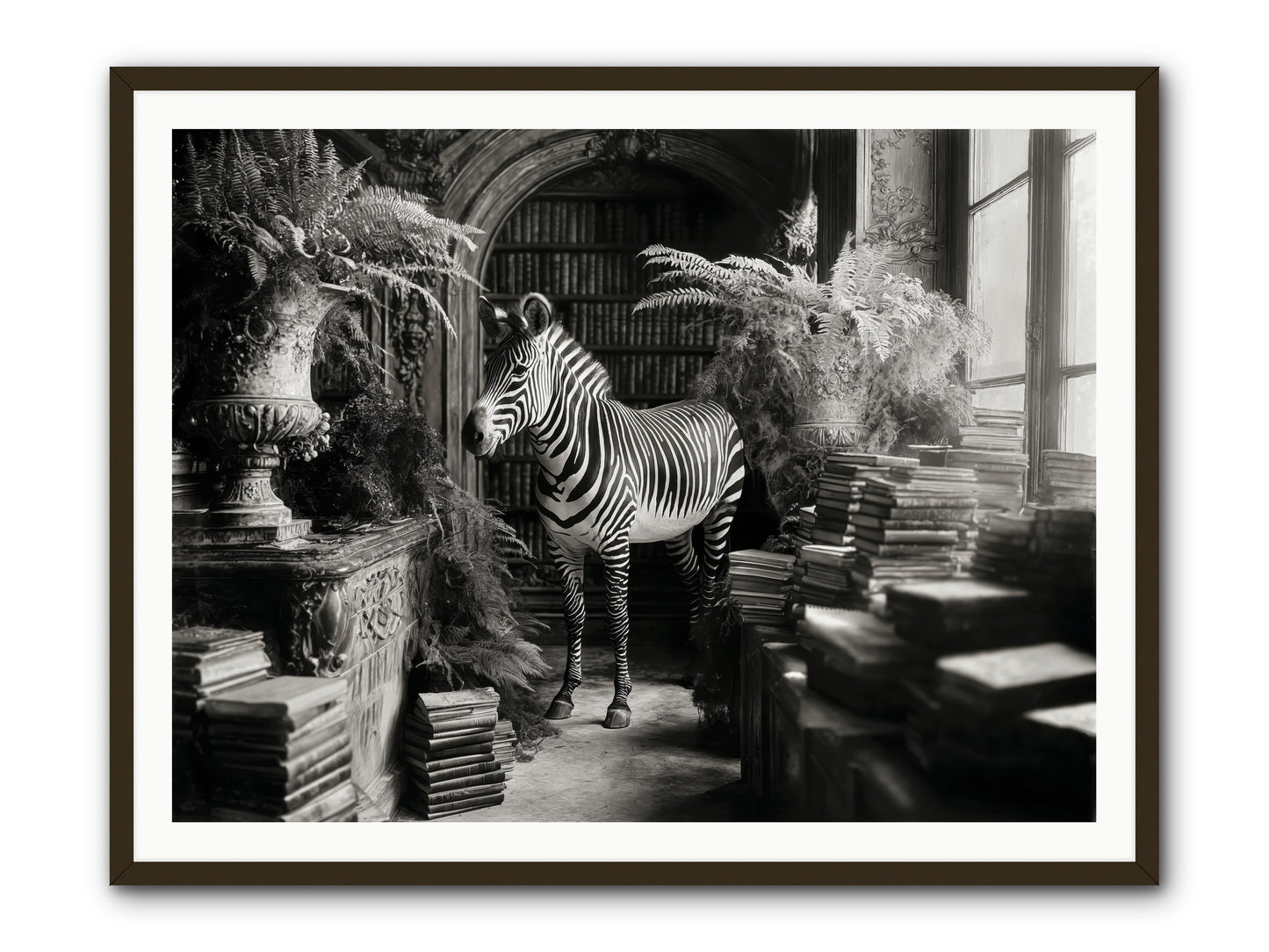 Bezique -- Framed Print - Black 48x36