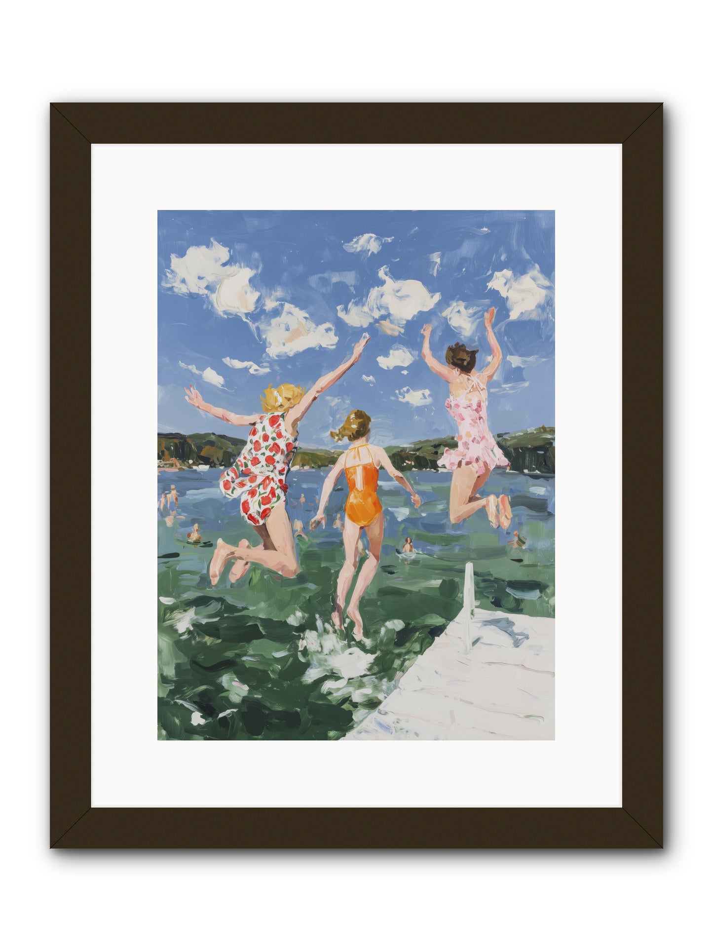 Big Splash Champions -- Framed Print - Black 12x16