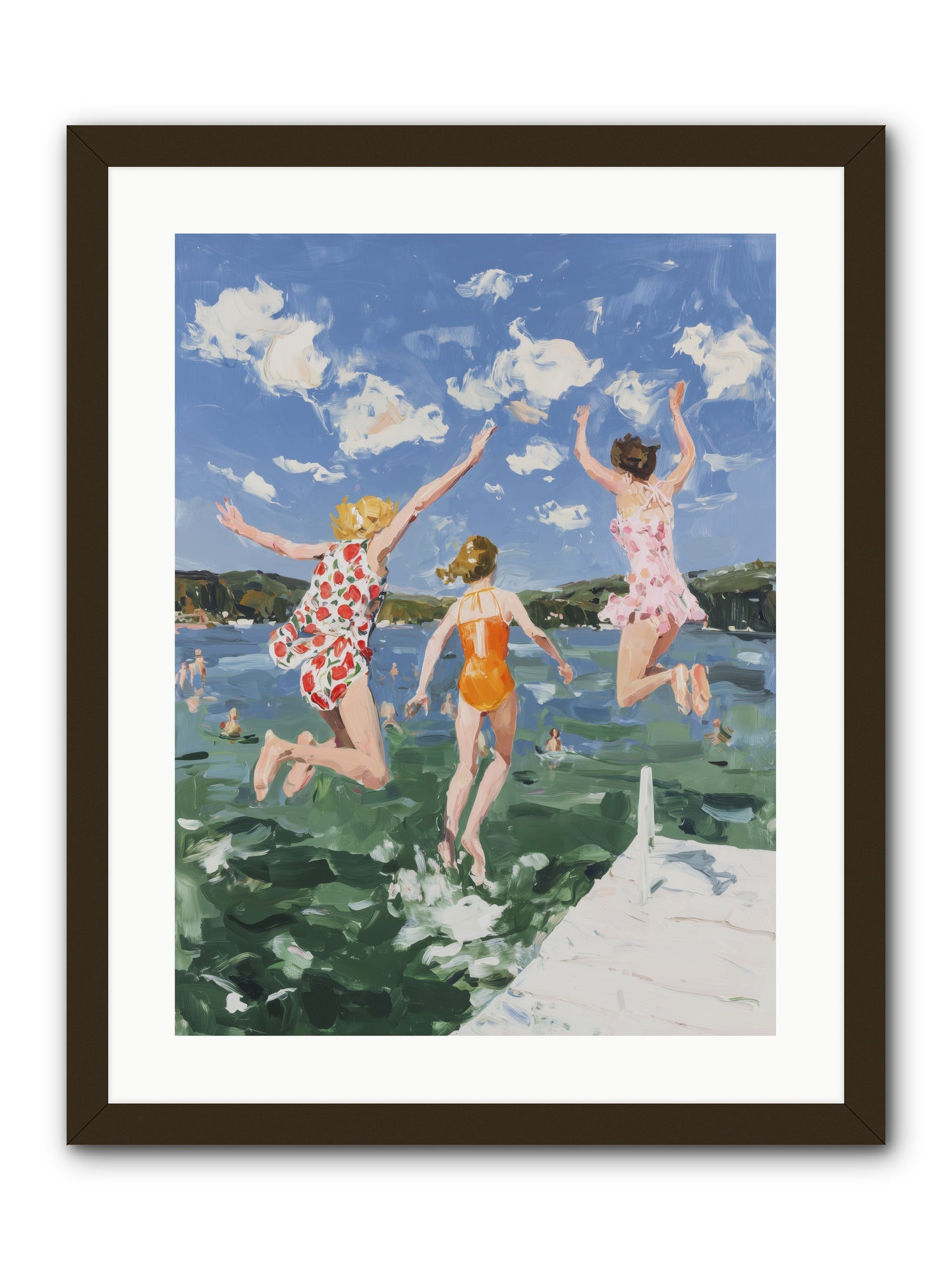 Big Splash Champions -- Framed Print - Black 18x24