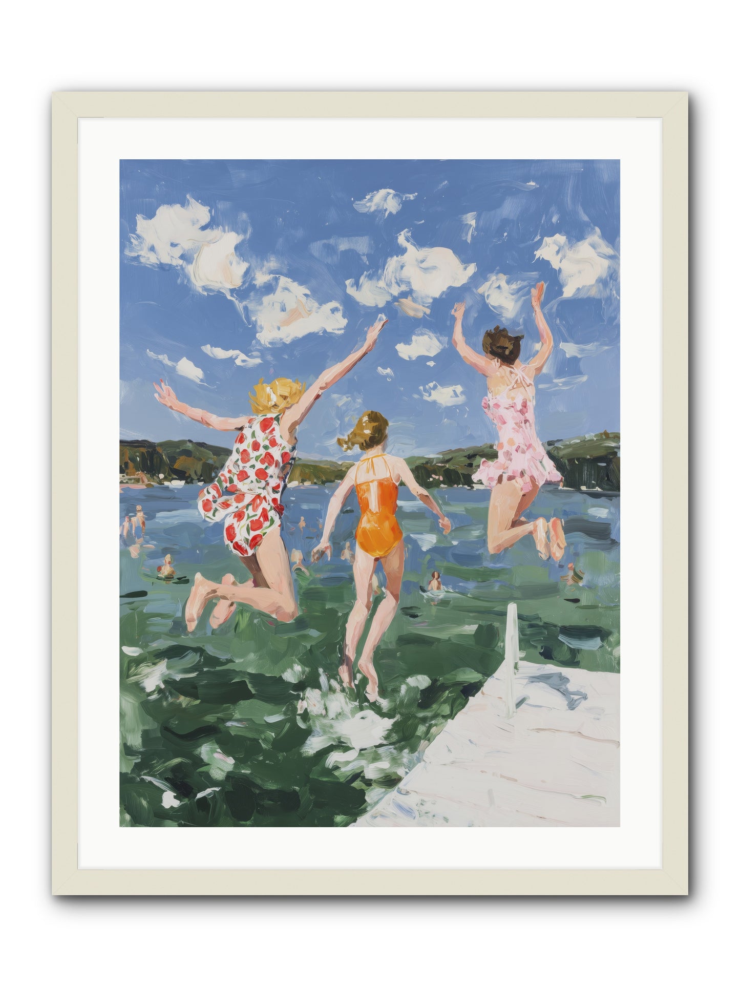 Big Splash Champions -- Framed Print - White 24x32