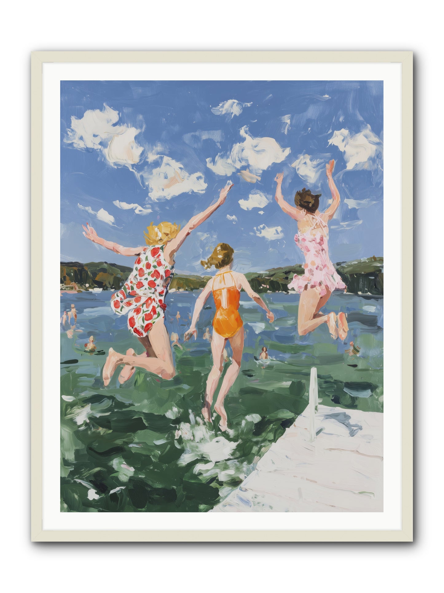 Big Splash Champions -- Framed Print - White 36x48
