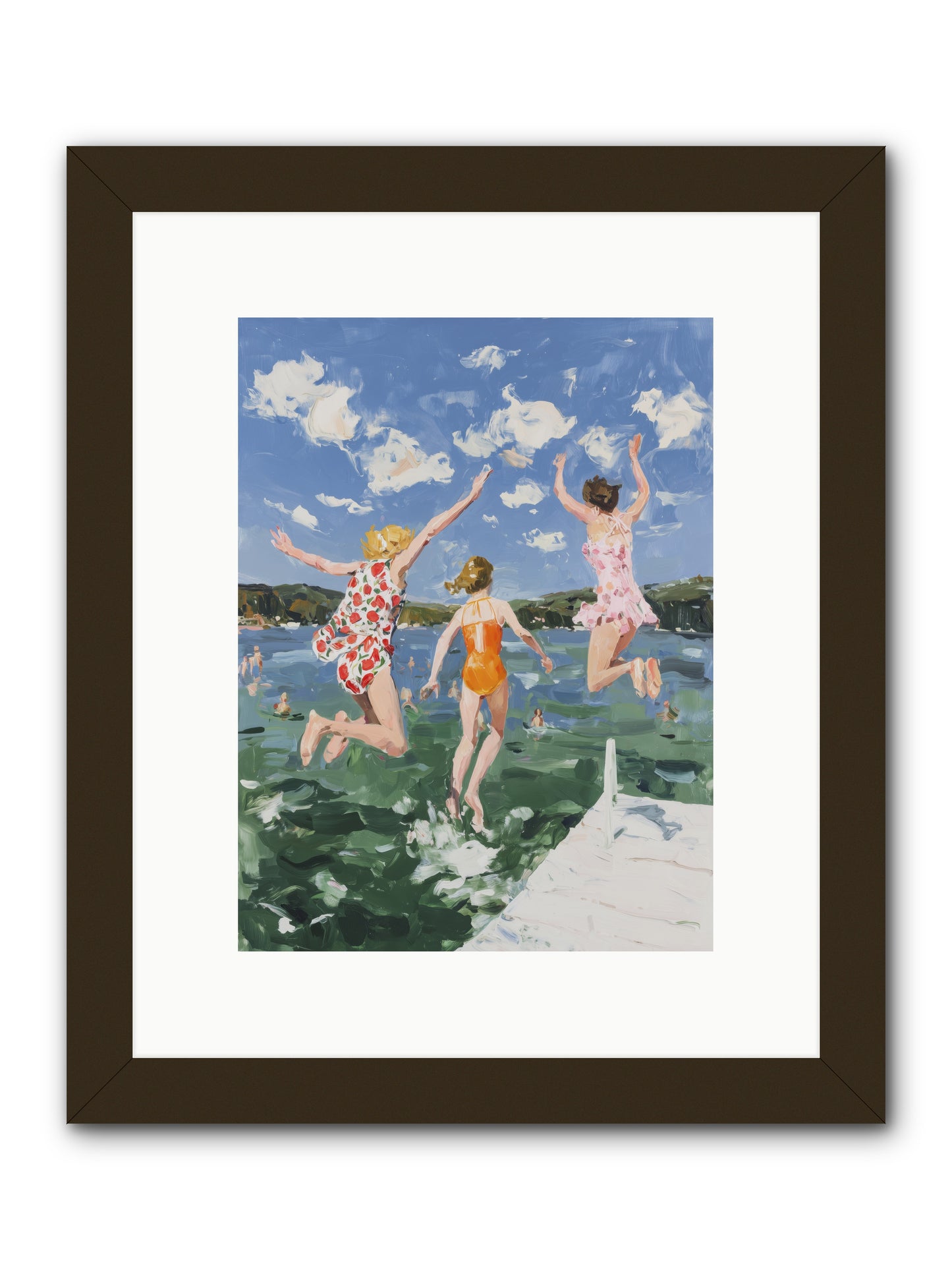 Big Splash Champions -- Framed Print - Black 9x12