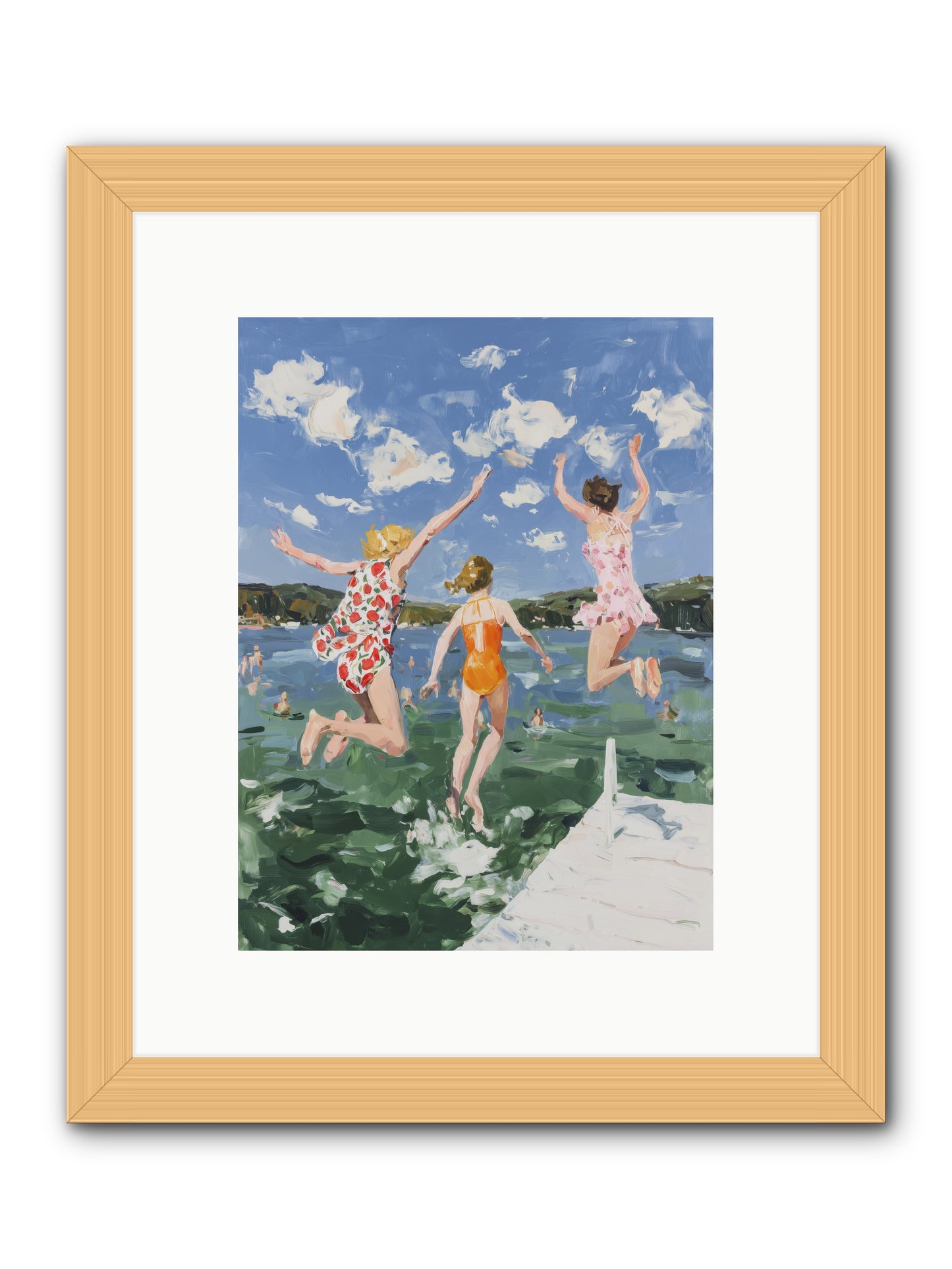 Big Splash Champions -- Framed Print - Natural 9x12