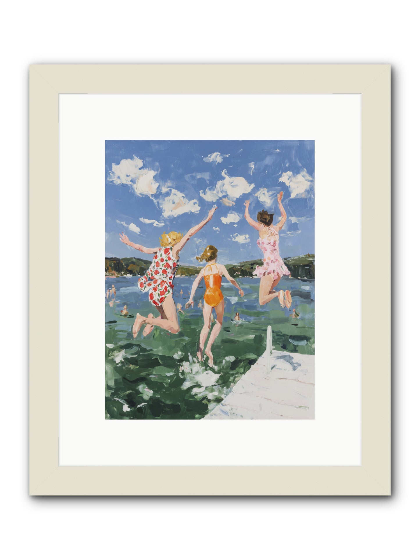 Big Splash Champions -- Framed Print - White 9x12