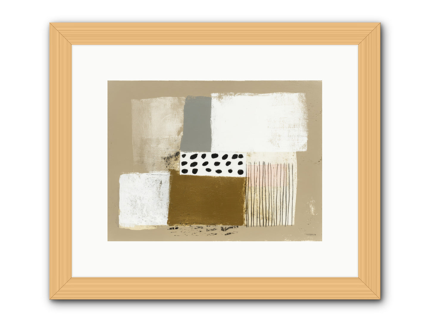 Birch Wisp -- Framed Print - Natural 12x9