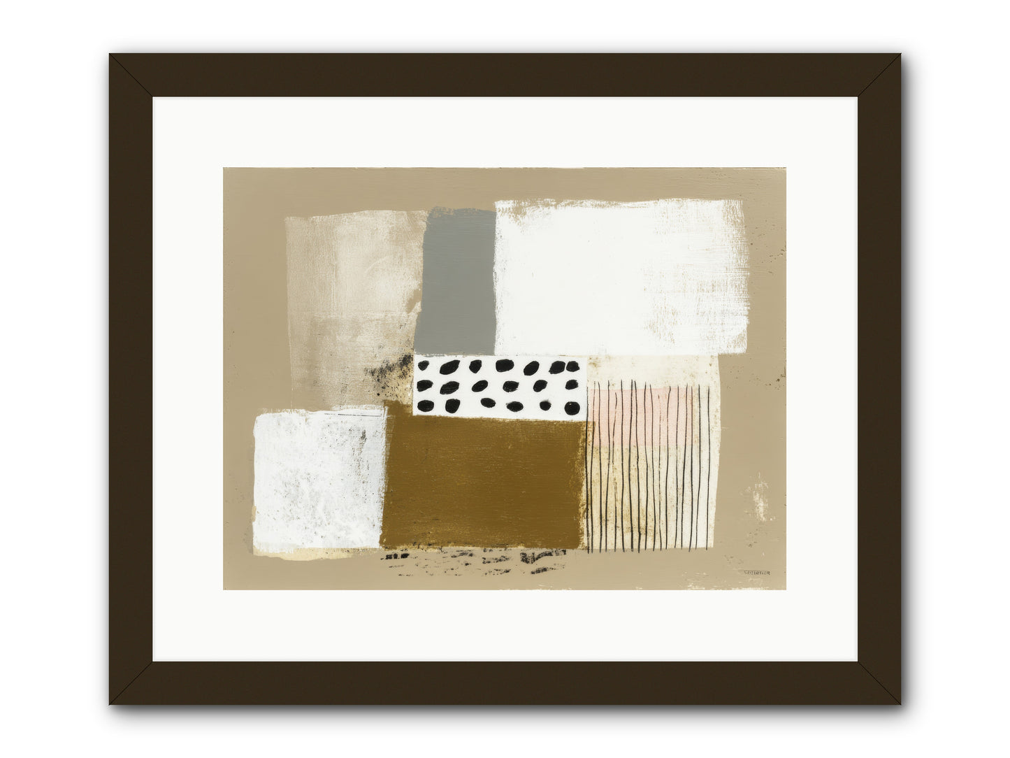 Birch Wisp -- Framed Print - Black 16x12