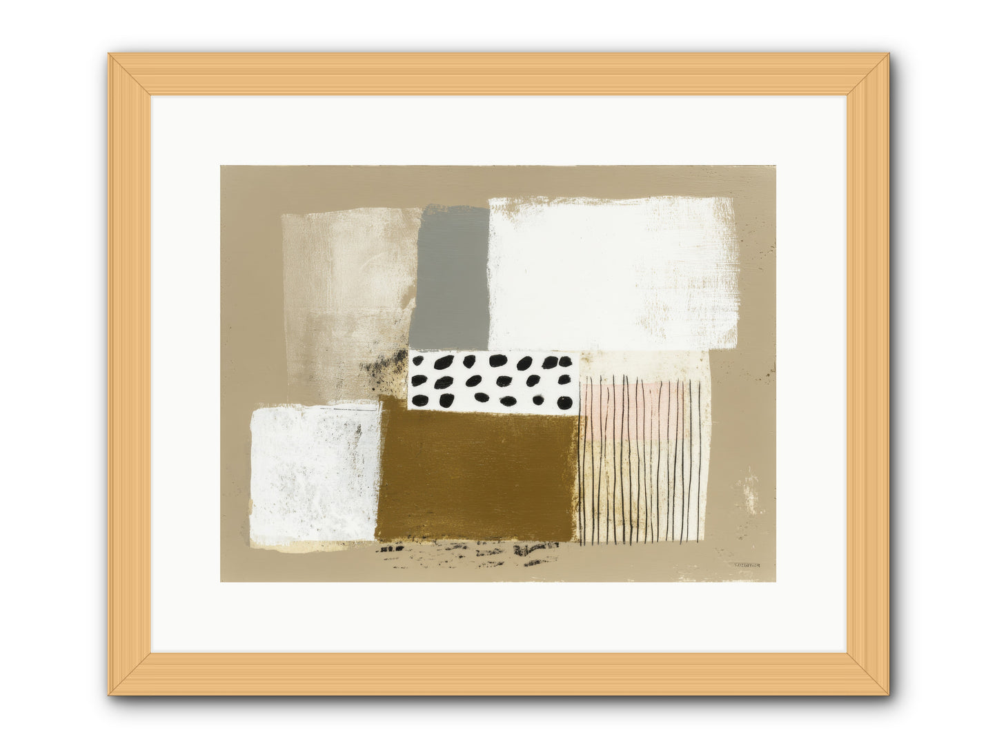Birch Wisp -- Framed Print - Natural 16x12