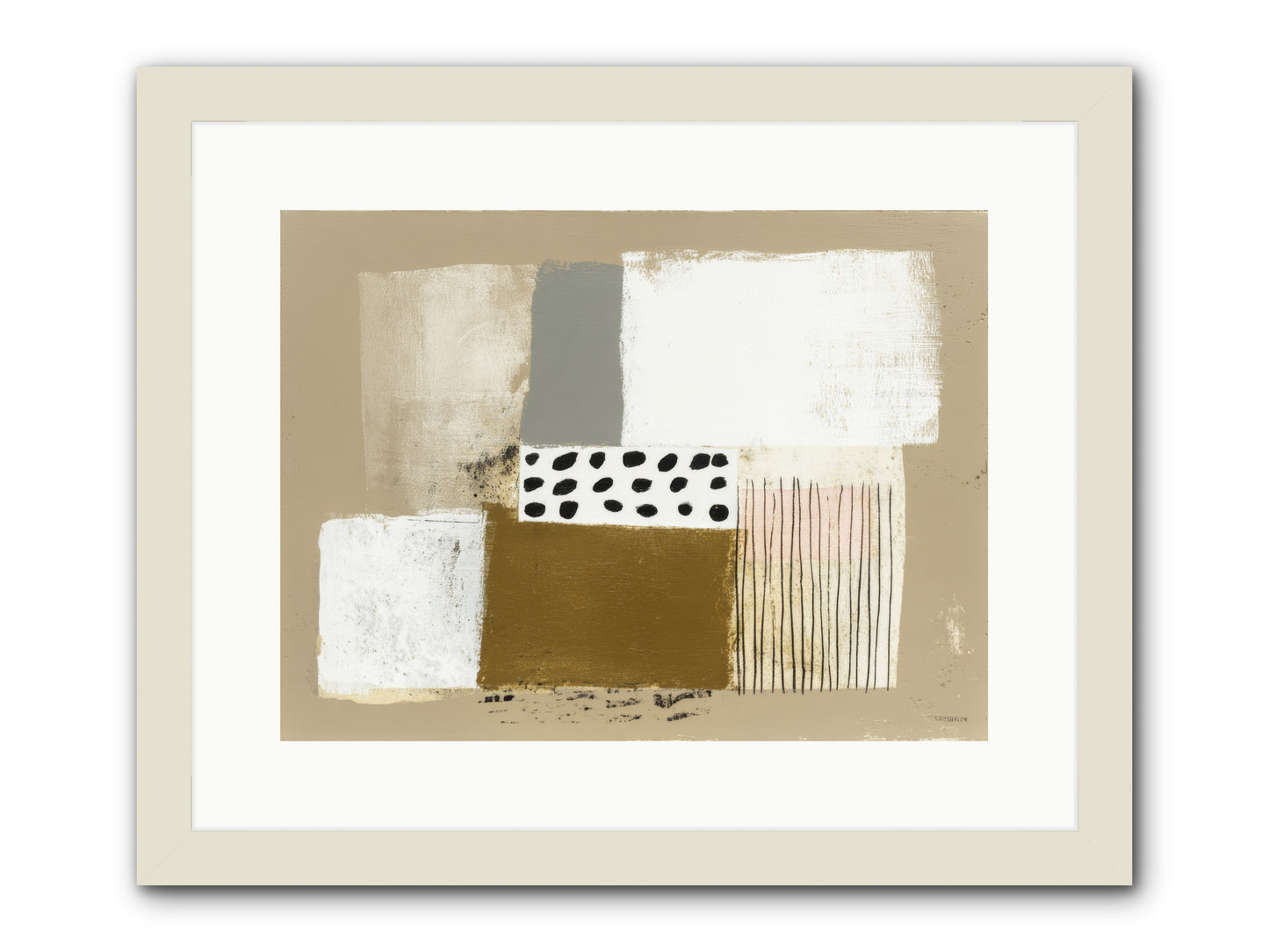 Birch Wisp -- Framed Print - White 16x12