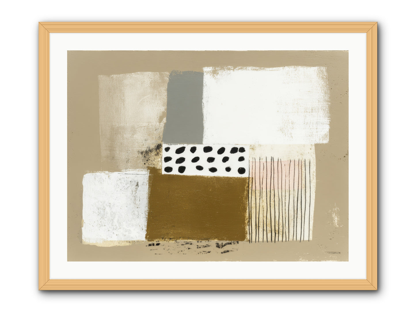 Birch Wisp -- Framed Print - Natural 32x24