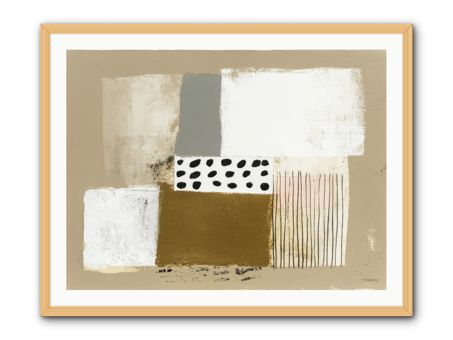 Birch Wisp -- Framed Print - Natural 40x30