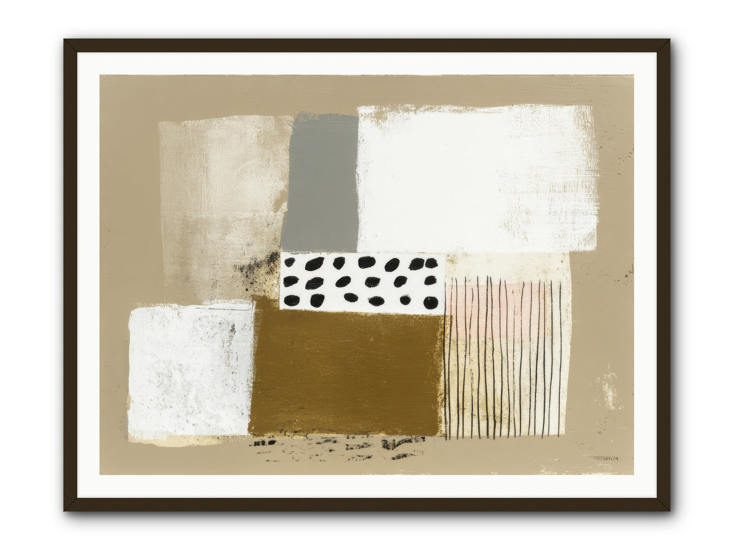 Birch Wisp -- Framed Print - Black 48x36