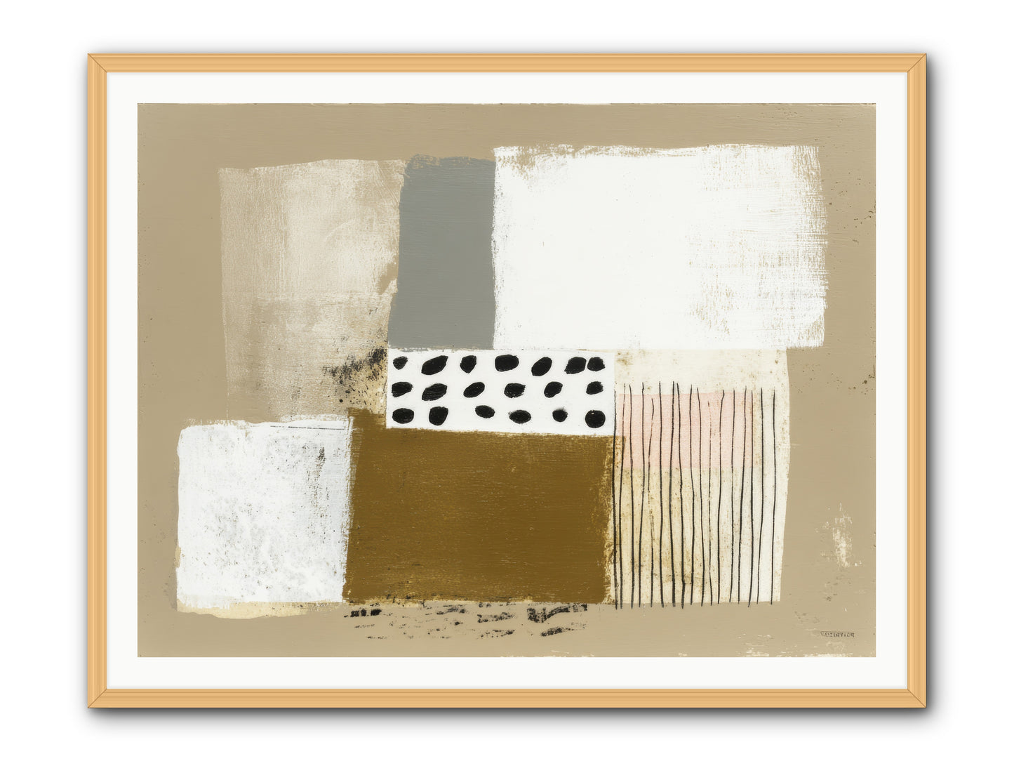 Birch Wisp -- Framed Print - Natural 48x36