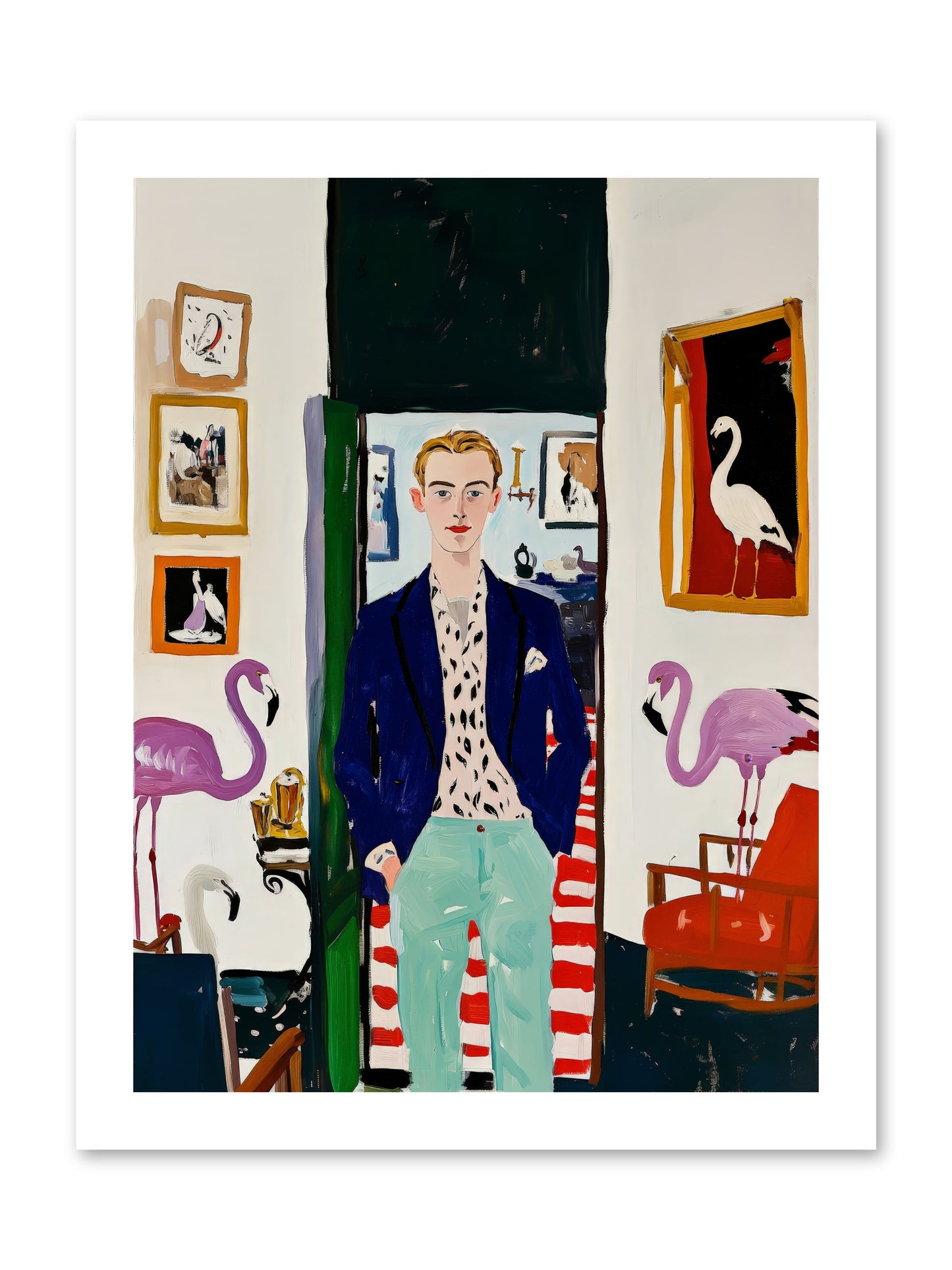 Birdsong Alley -- Loose Canvas Print 12x16