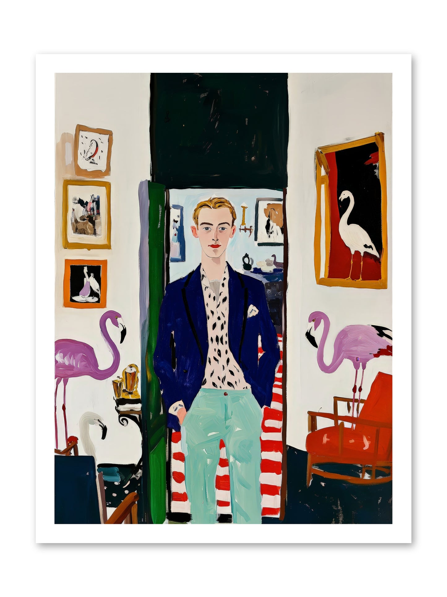 Birdsong Alley -- Loose Canvas Print 18x24