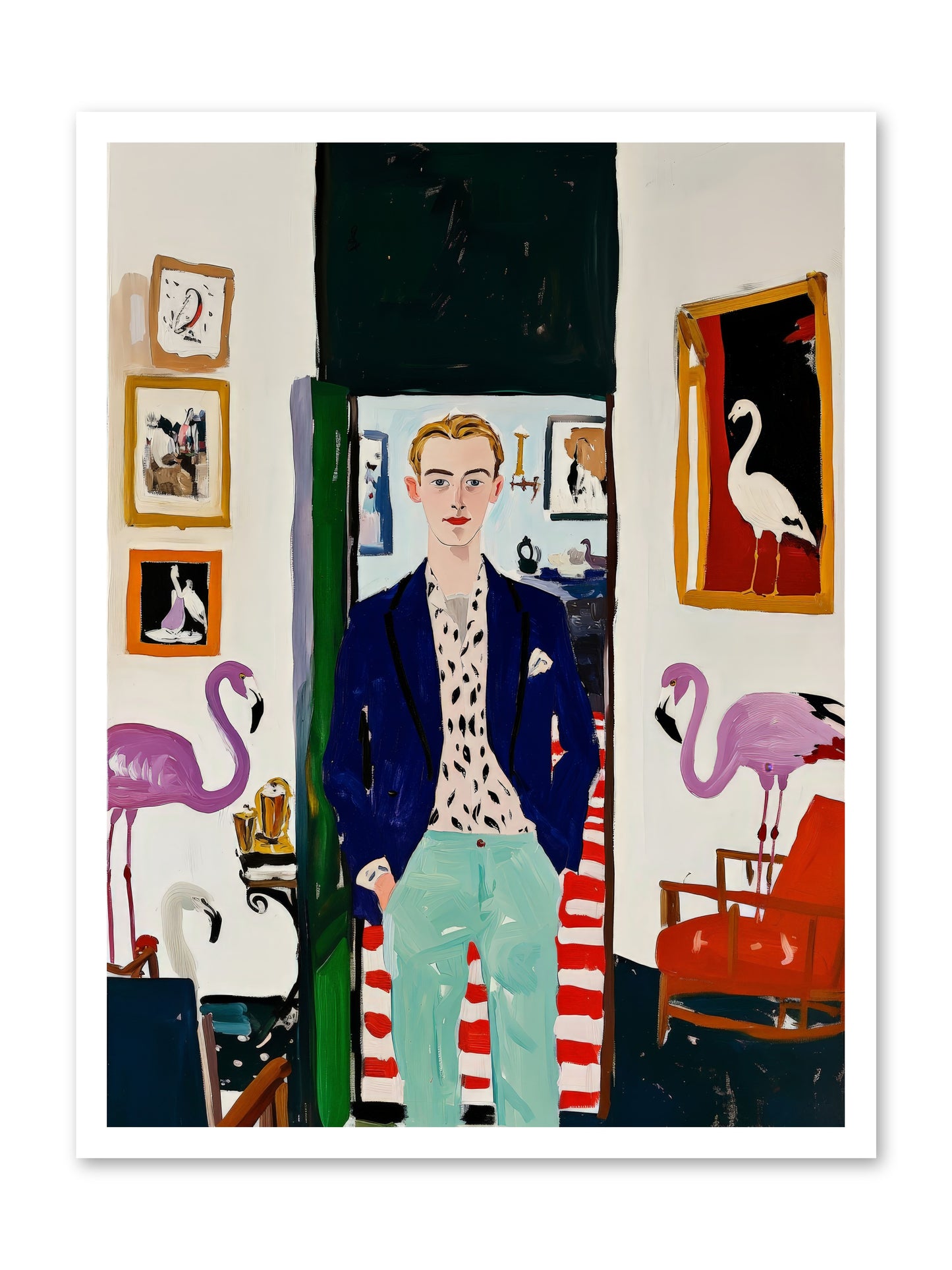 Birdsong Alley -- Loose Canvas Print 24x32