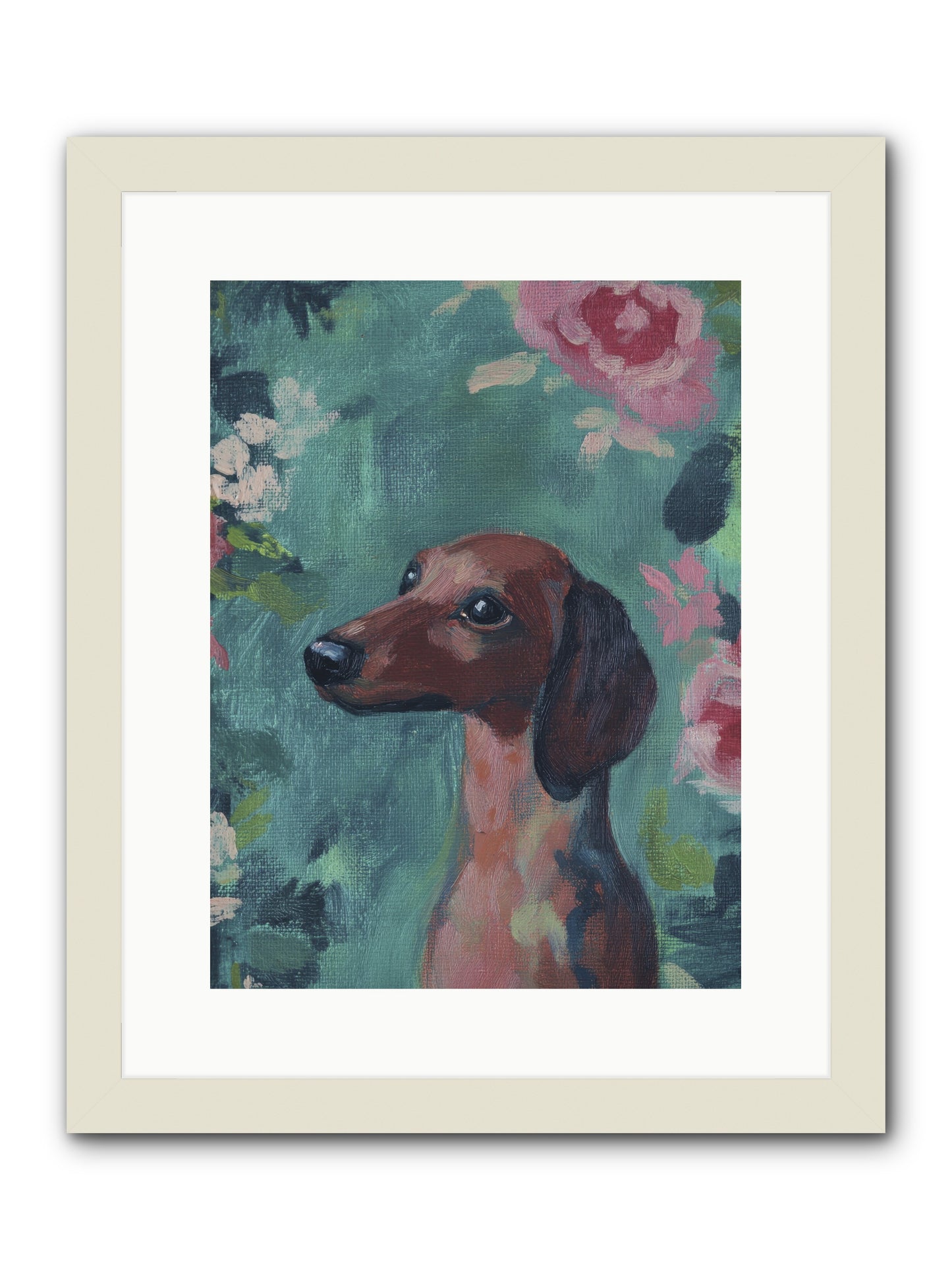 Biscotti -- Framed Print - White 12x16