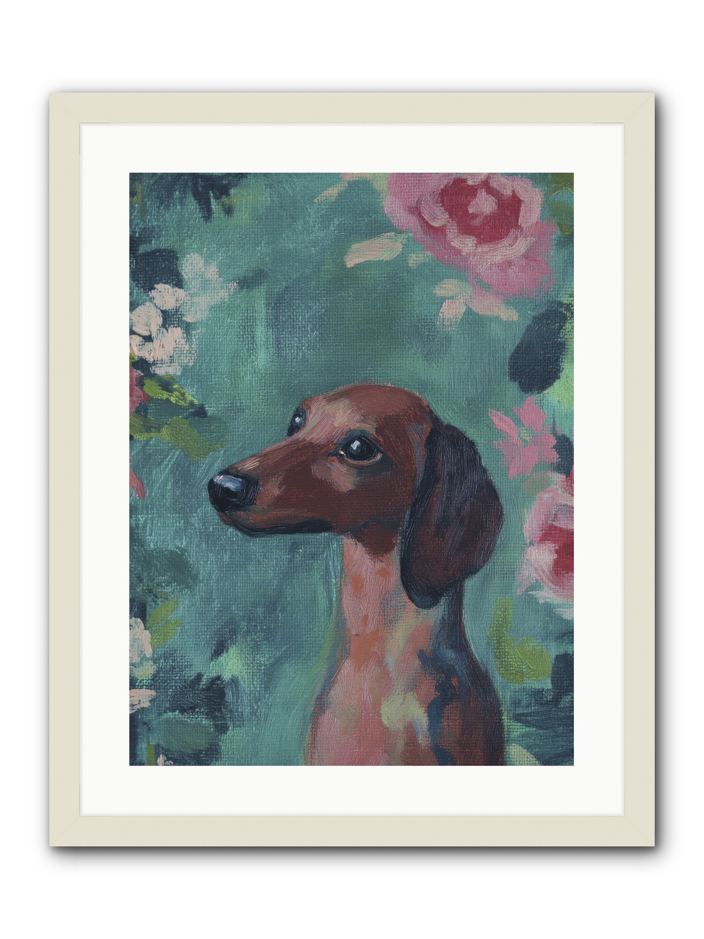Biscotti -- Framed Print - White 18x24