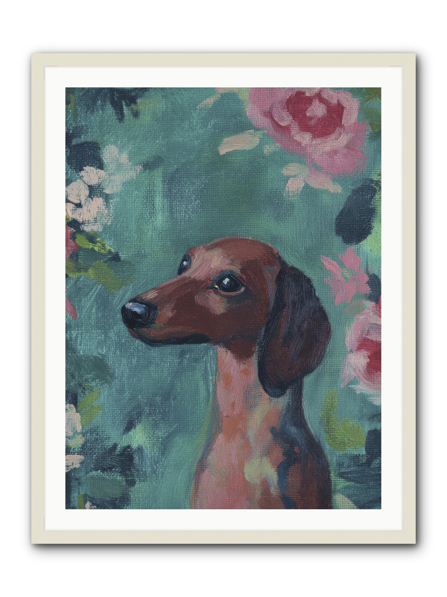 Biscotti -- Framed Print - White 30x40