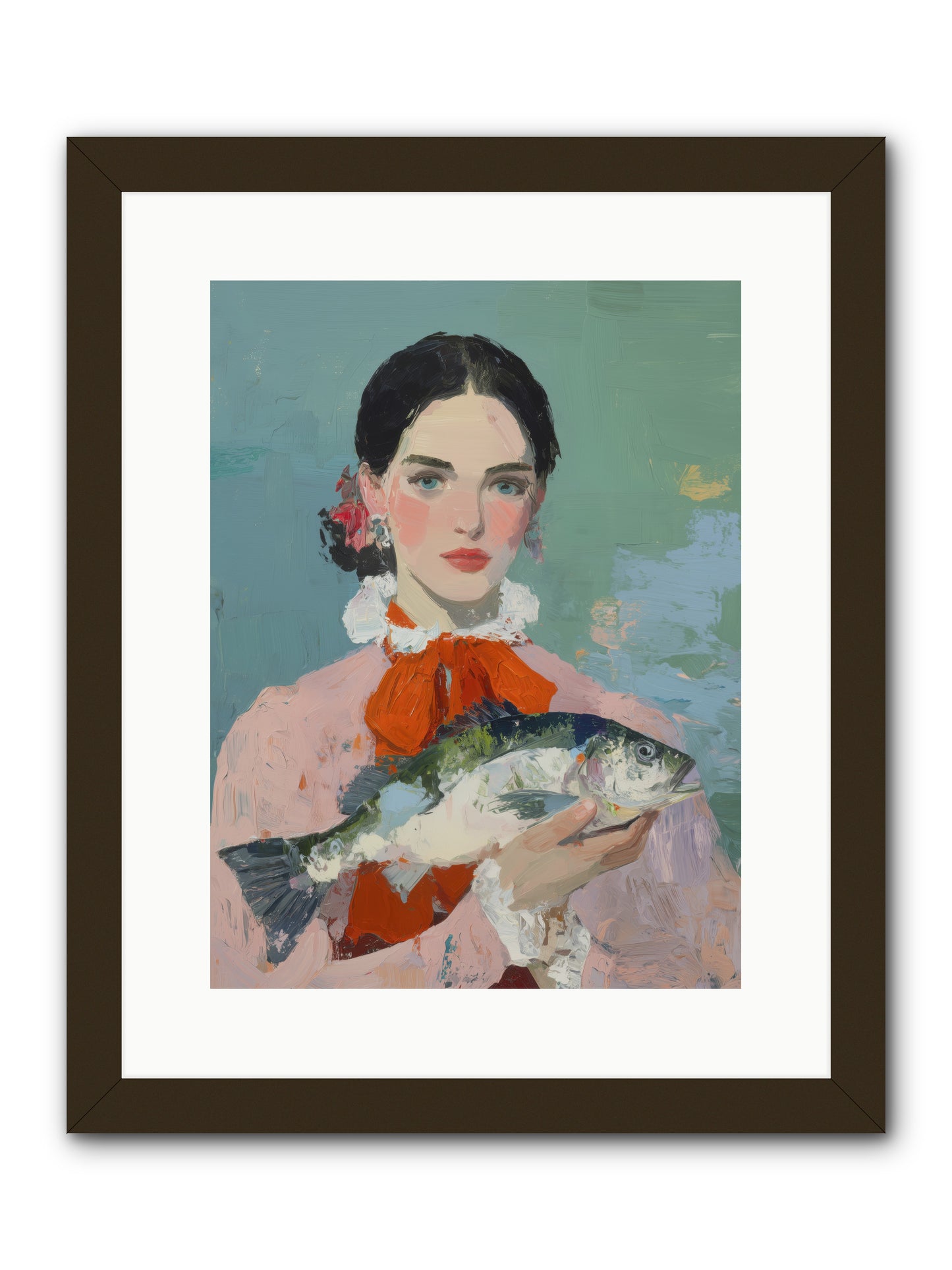 Bistro Goddess -- Framed Print - Black 12x16