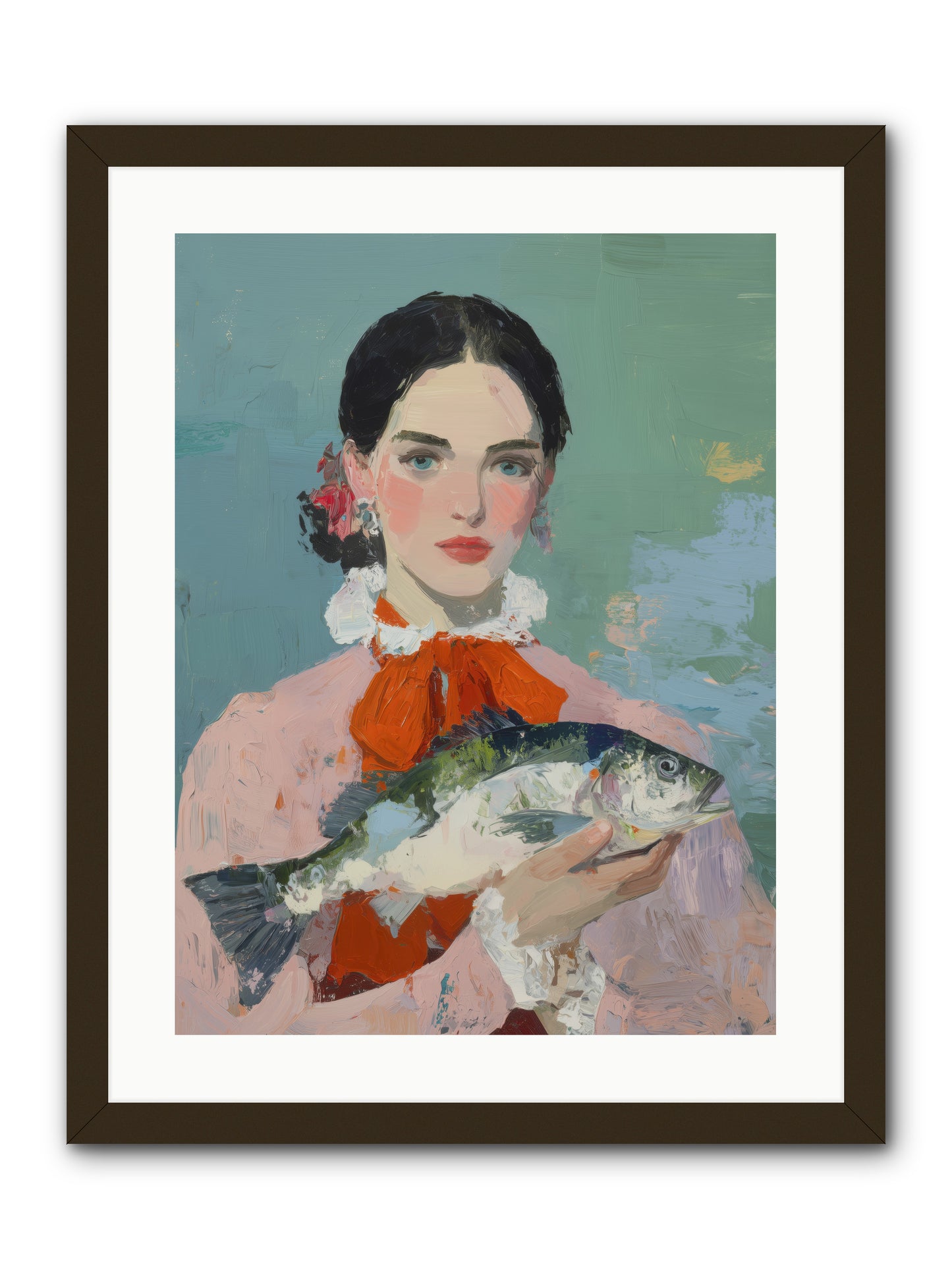 Bistro Goddess -- Framed Print - Black 18x24