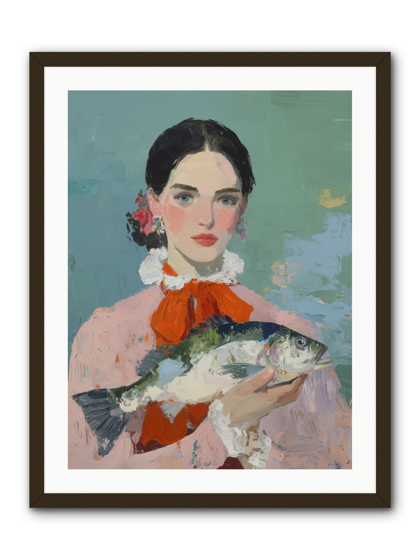 Bistro Goddess -- Framed Print - Black 24x32