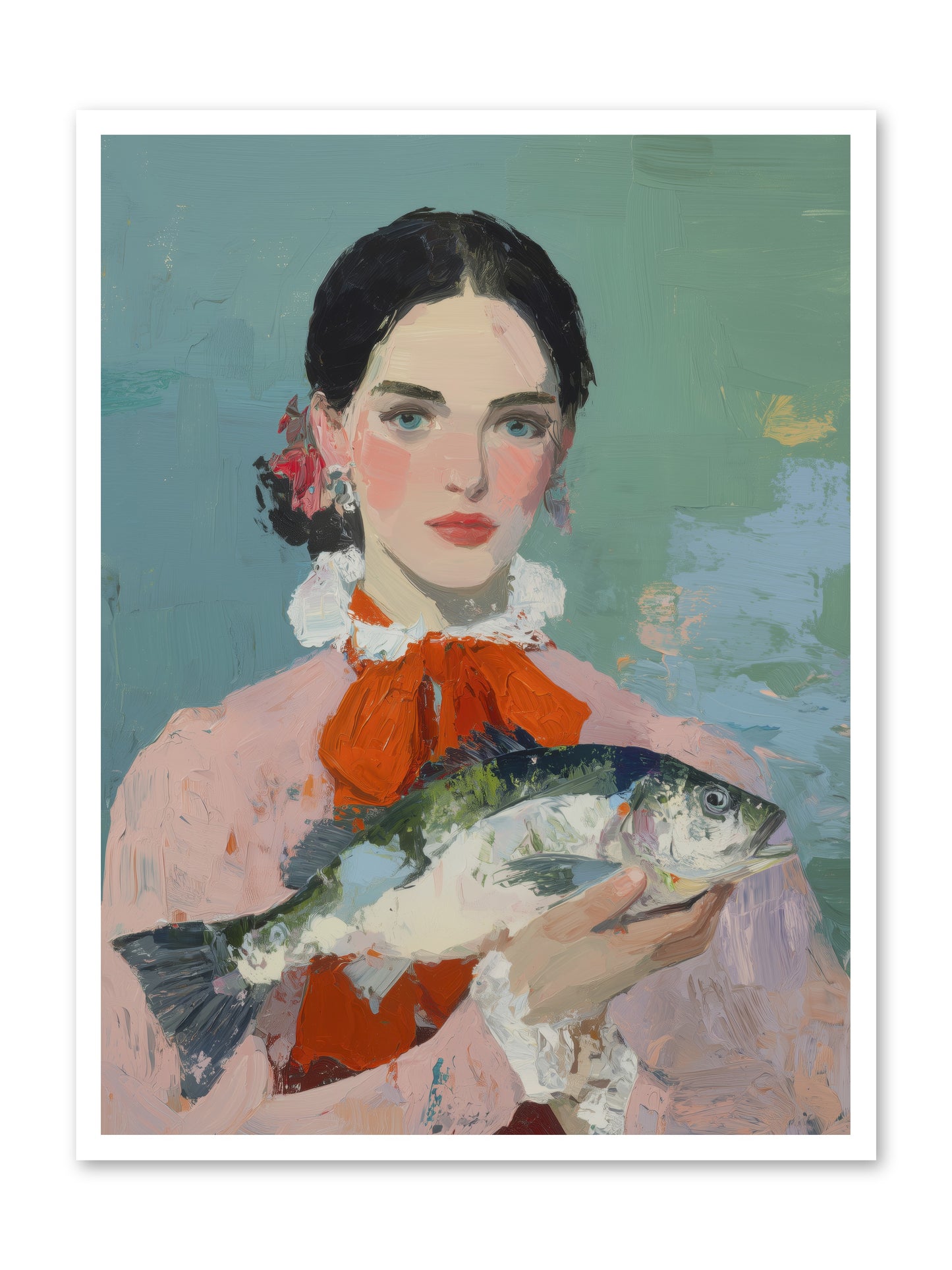 Bistro Goddess -- Loose Canvas Print 30x40