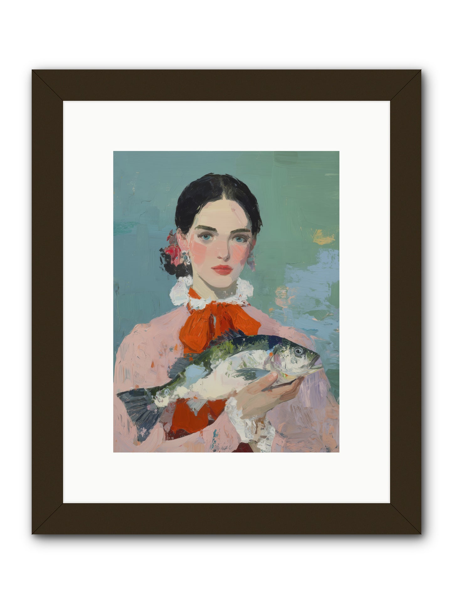 Bistro Goddess -- Framed Print - Black 9x12