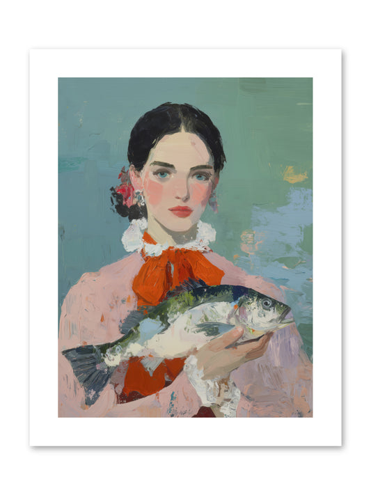 Bistro Goddess -- Paper Print 9x12