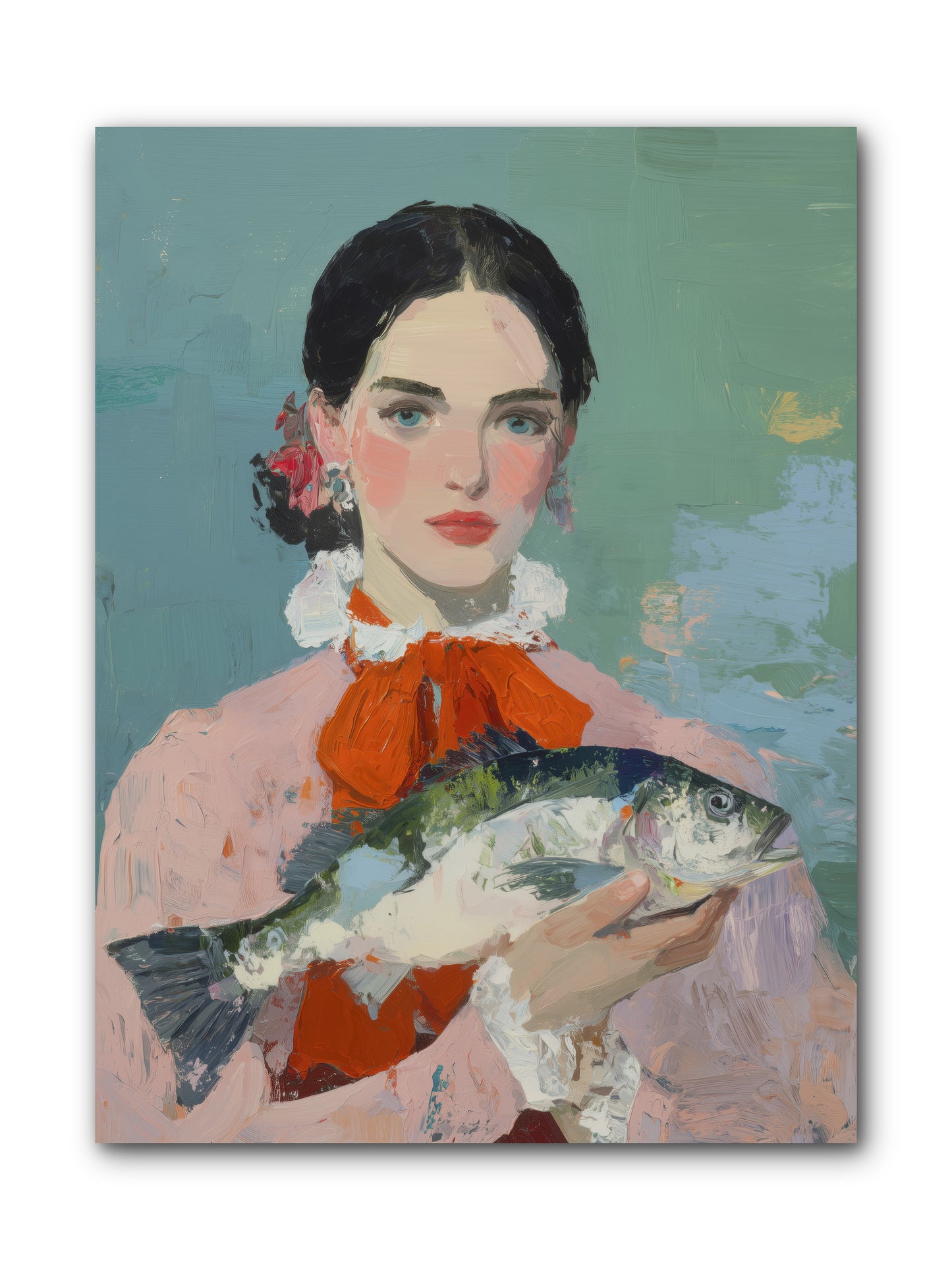 Bistro Goddess -- Wrapped Canvas 9x12