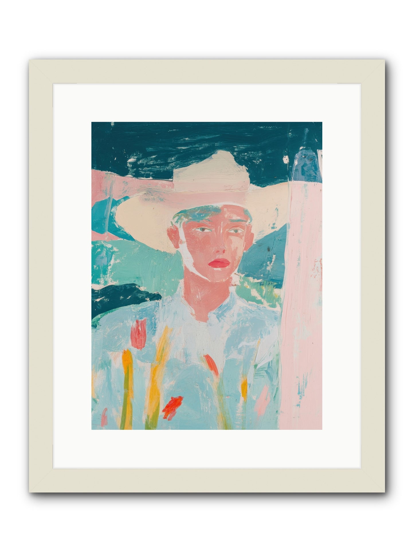 Bitterroot Valley -- Framed Print - White 12x16