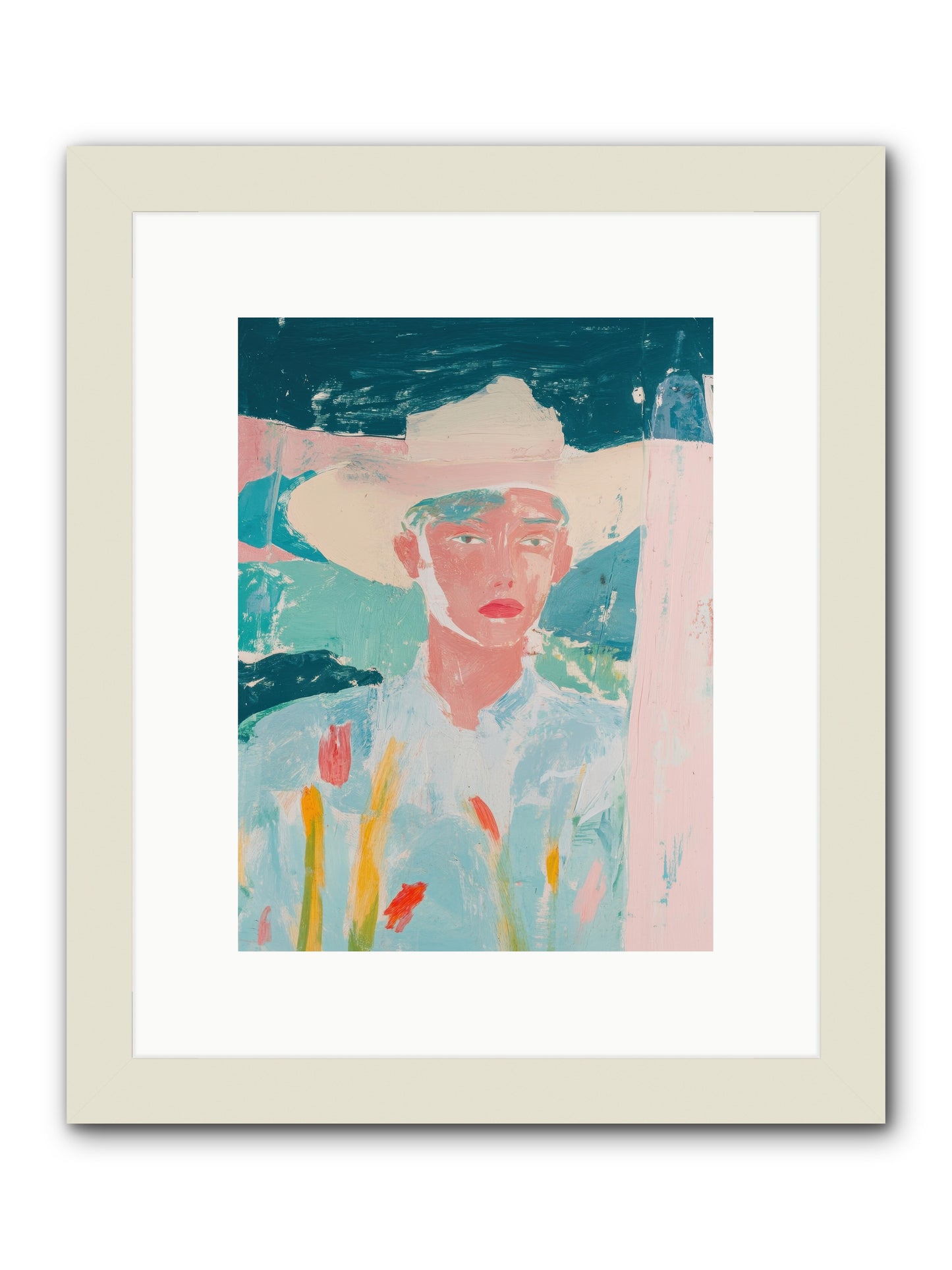 Bitterroot Valley -- Framed Print - White 9x12