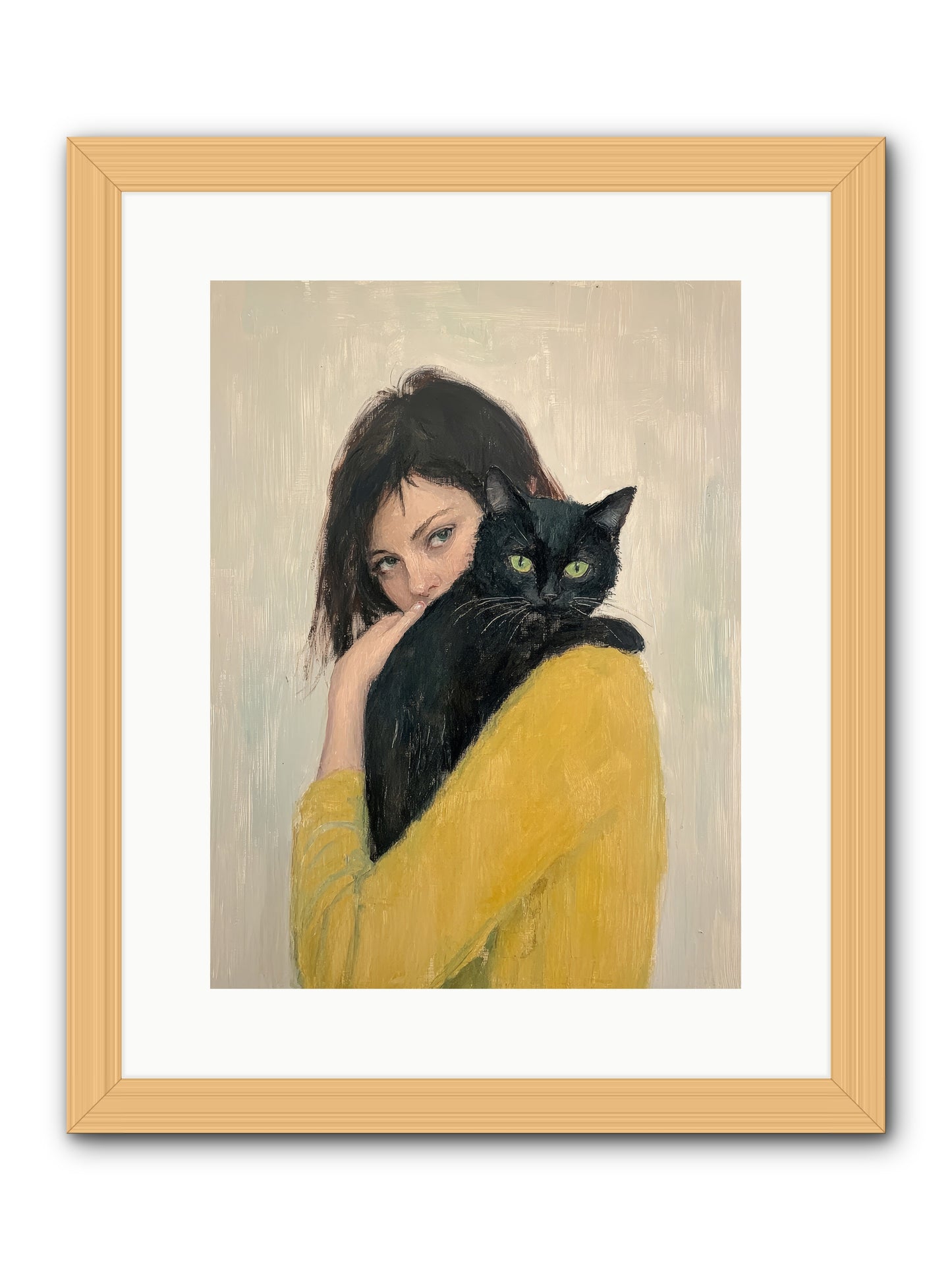 Blackbird -- Framed Print - Natural 12x16