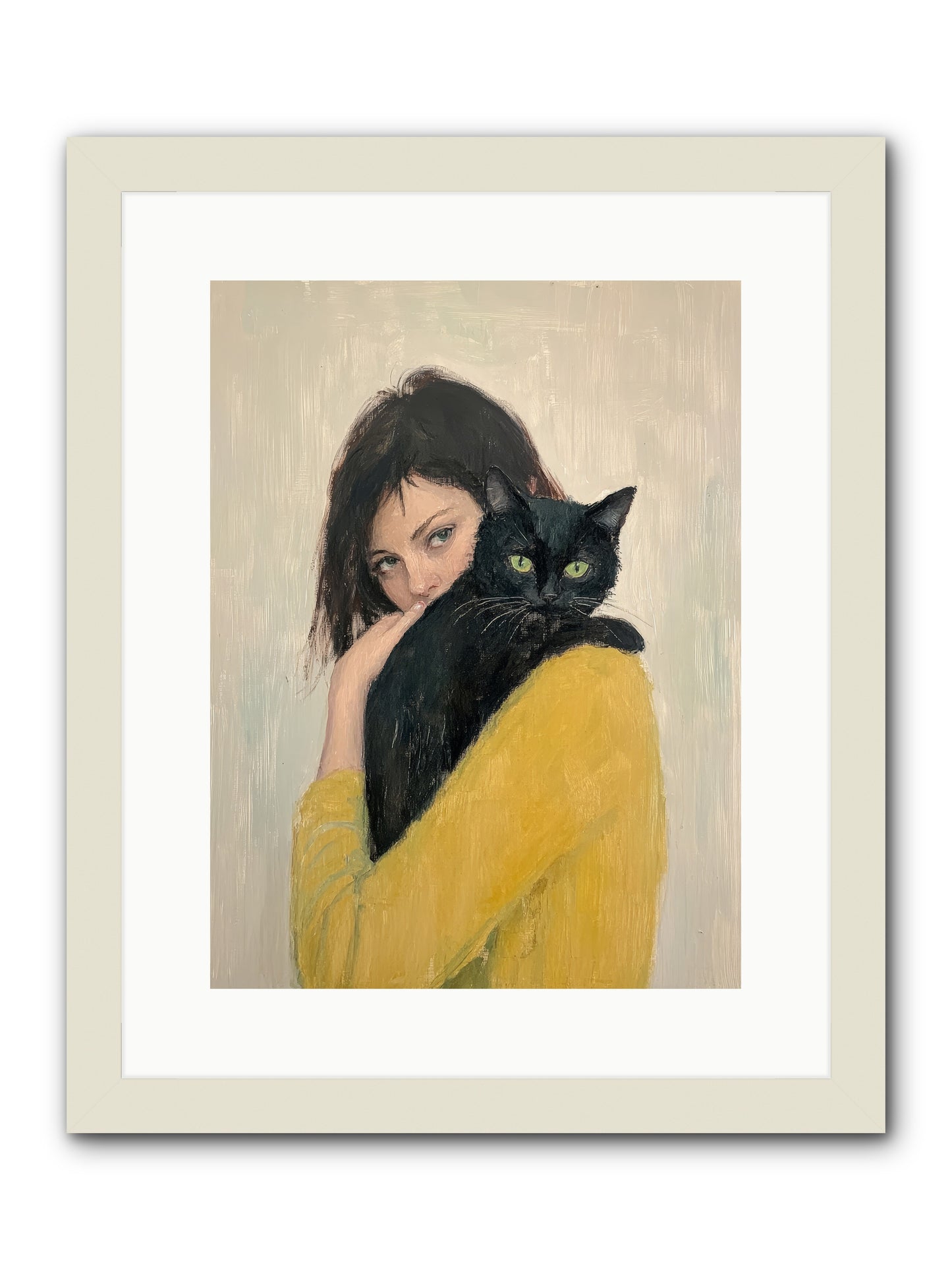 Blackbird -- Framed Print - White 12x16