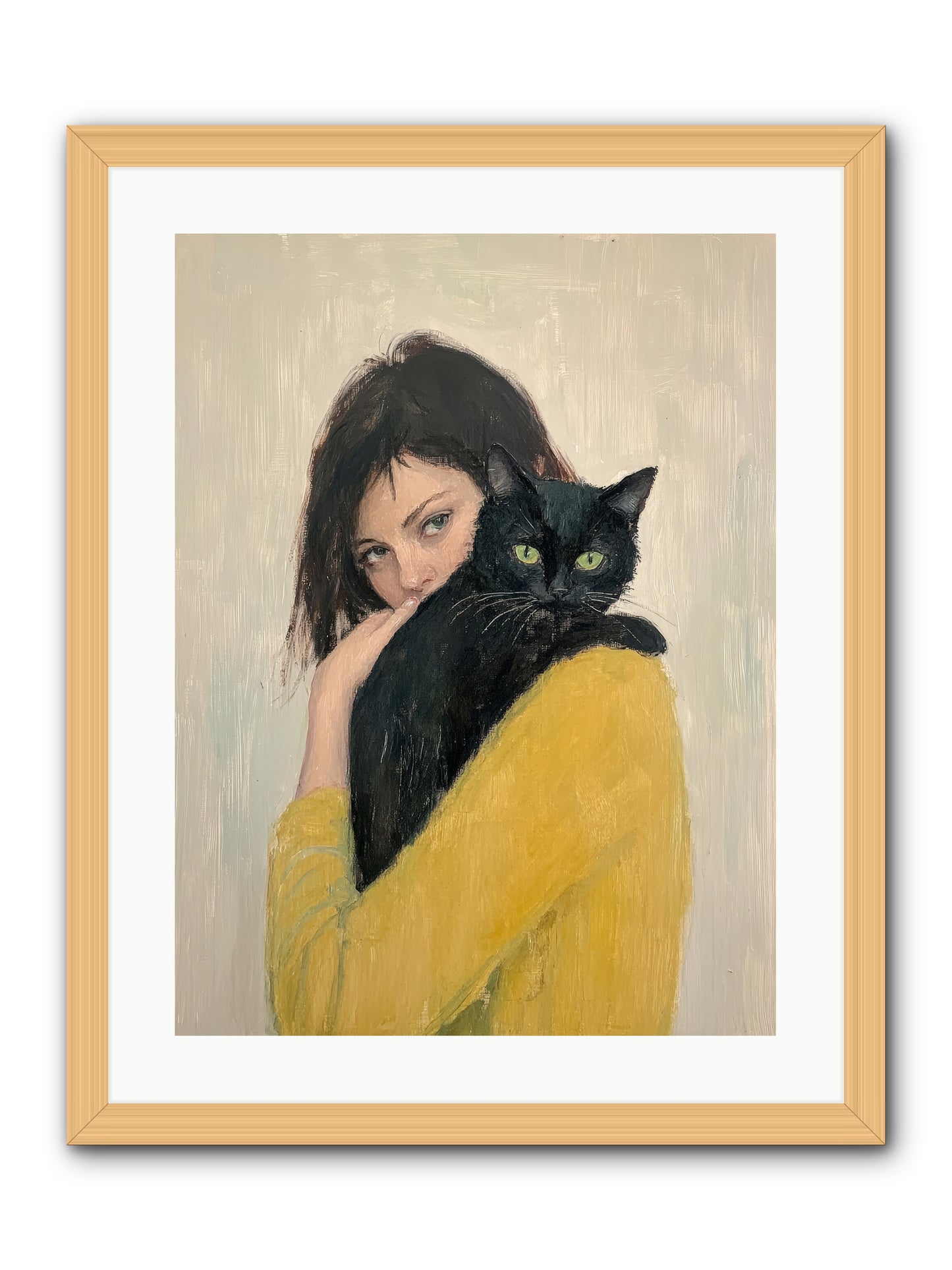 Blackbird -- Framed Print - Natural 18x24