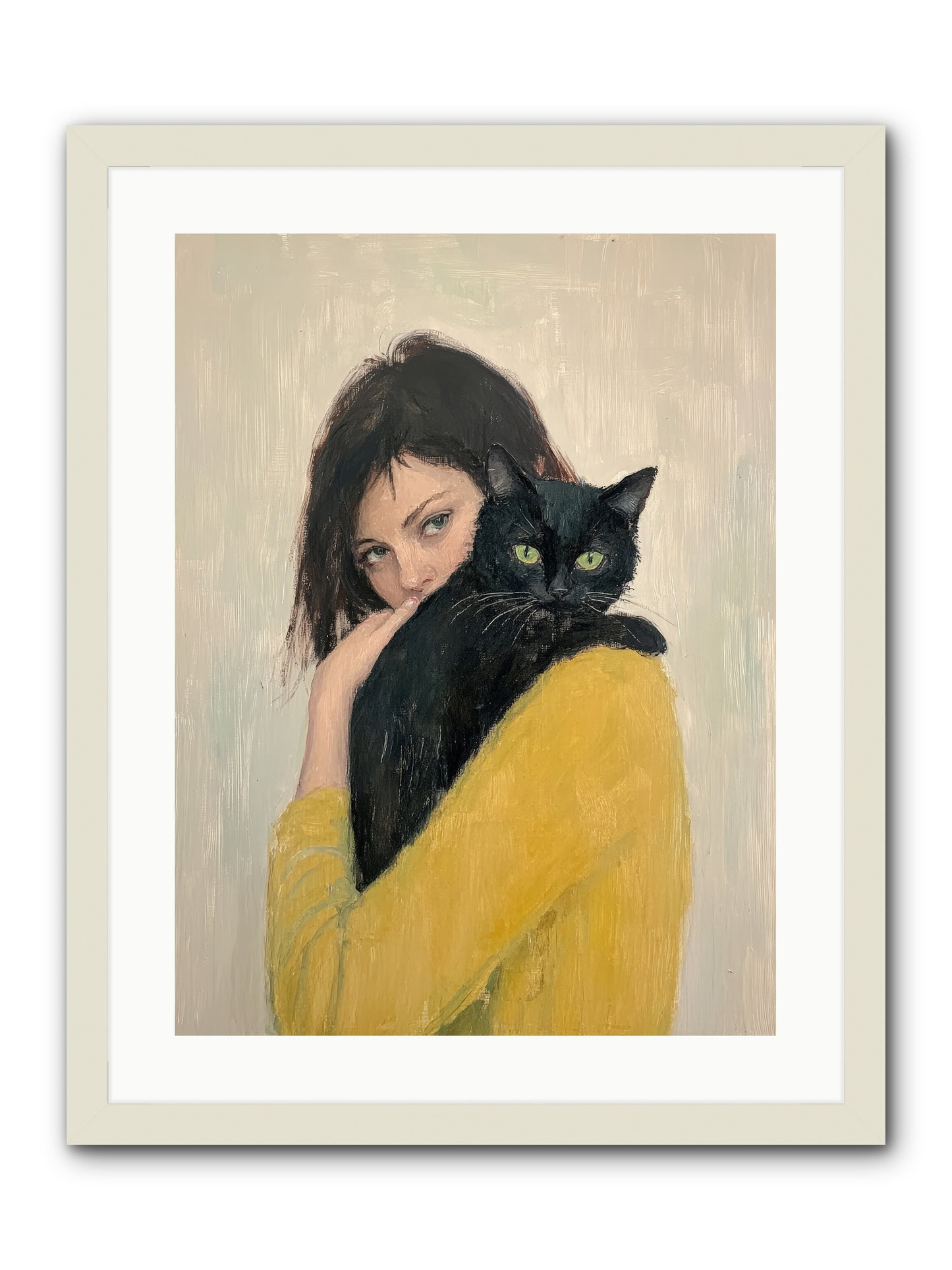 Blackbird -- Framed Print - White 18x24