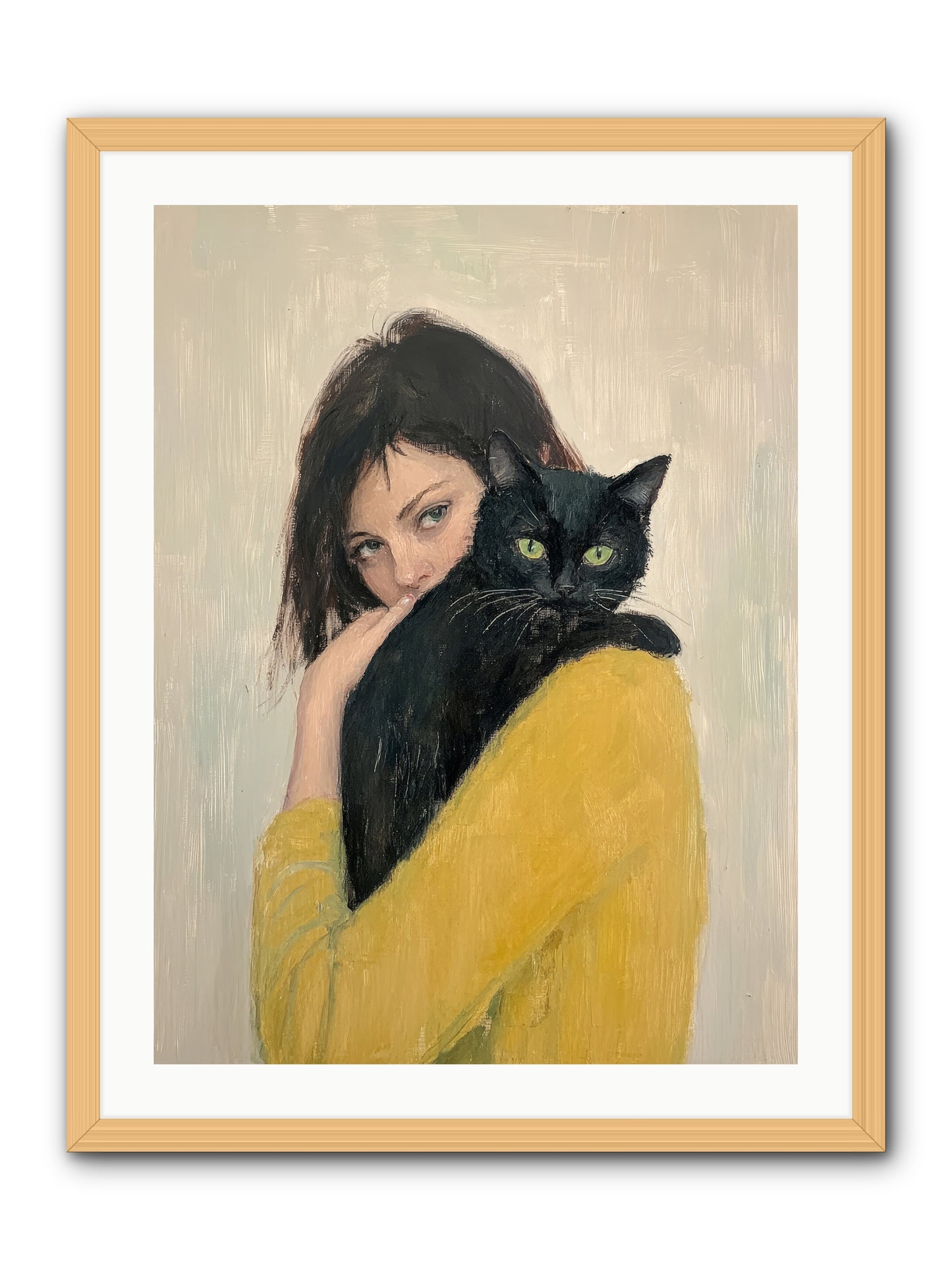 Blackbird -- Framed Print - Natural 24x32