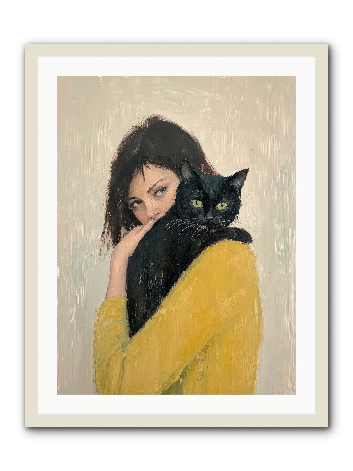 Blackbird -- Framed Print - White 24x32
