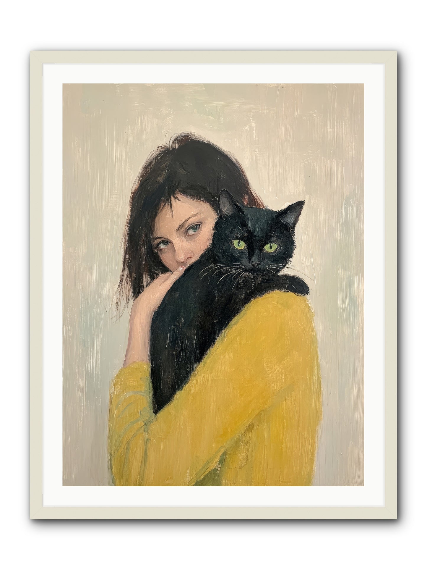 Blackbird -- Framed Print - White 30x40