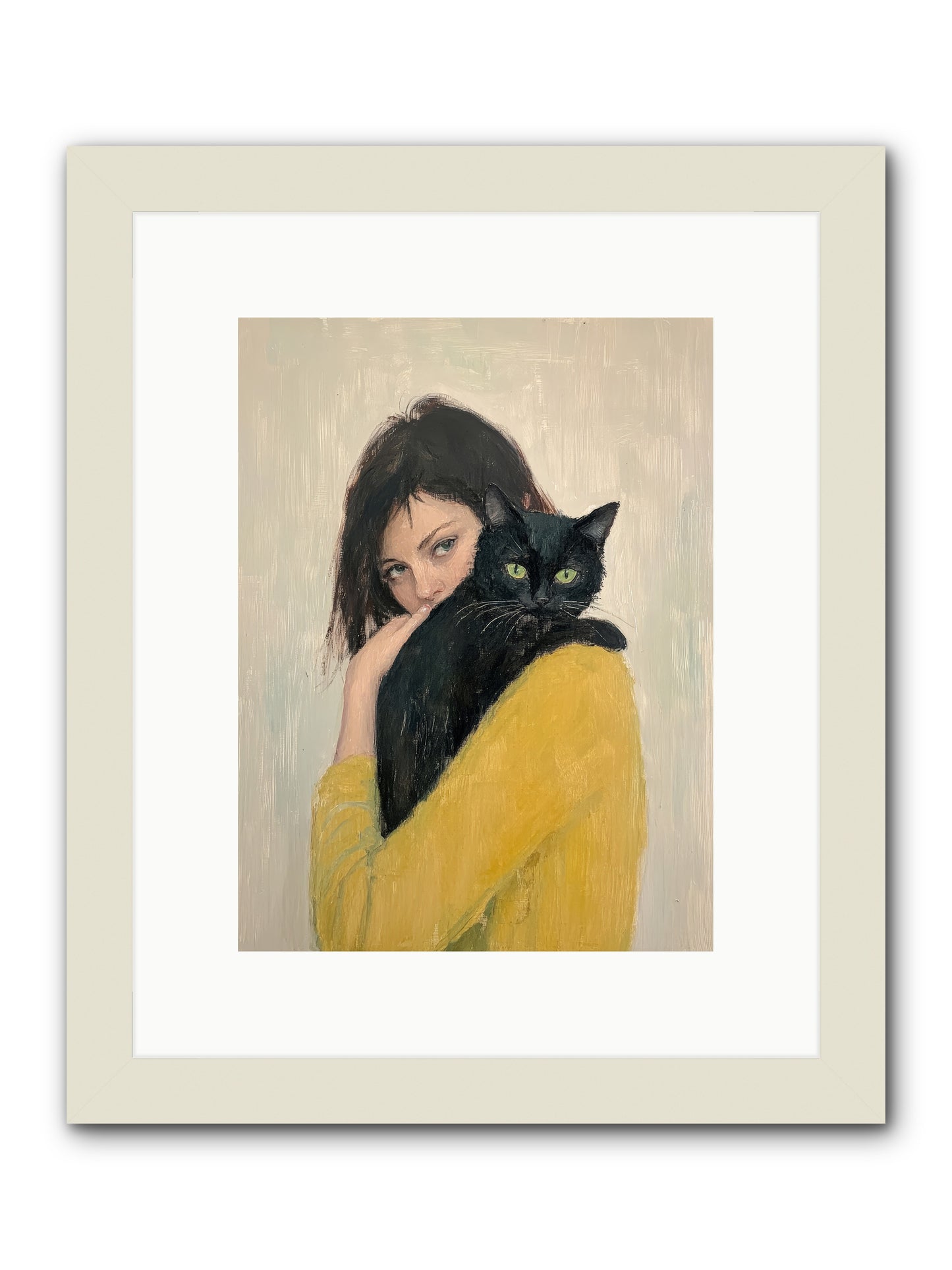 Blackbird -- Framed Print - White 9x12