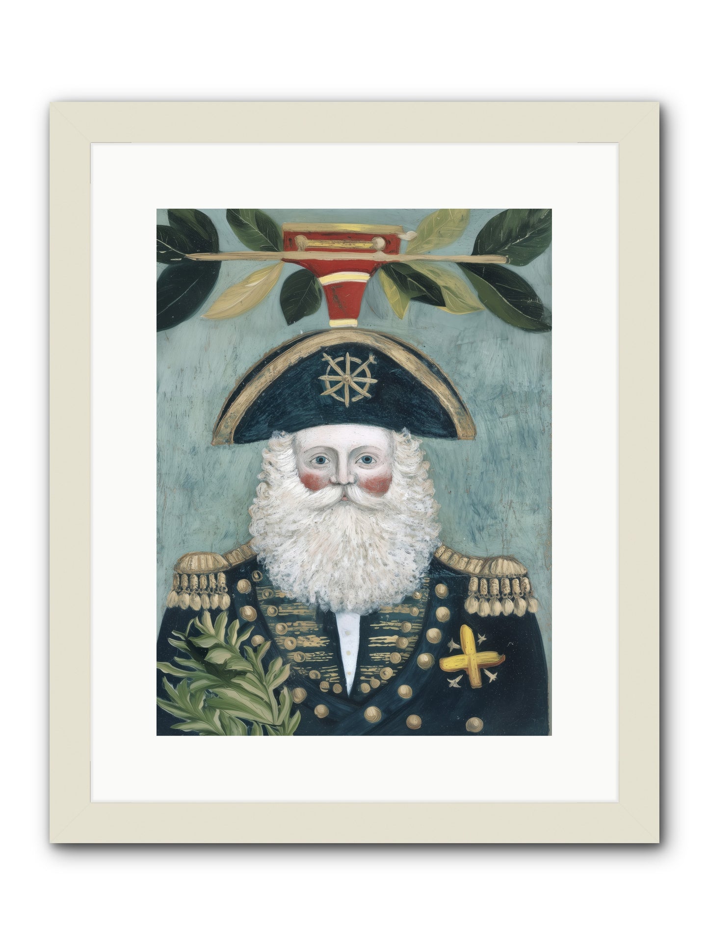 Blackwater Bill -- Framed Print - White 12x16