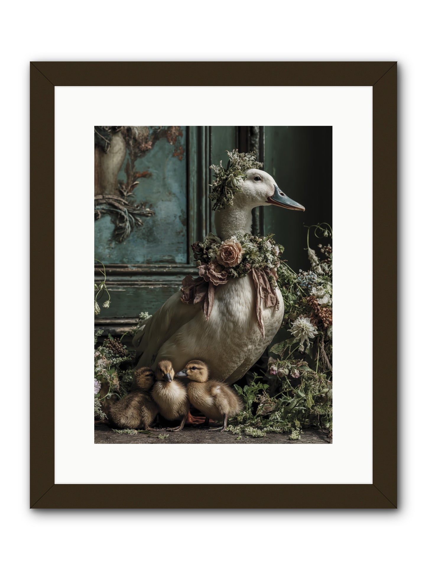 Blanche -- Framed Print - Black 12x16