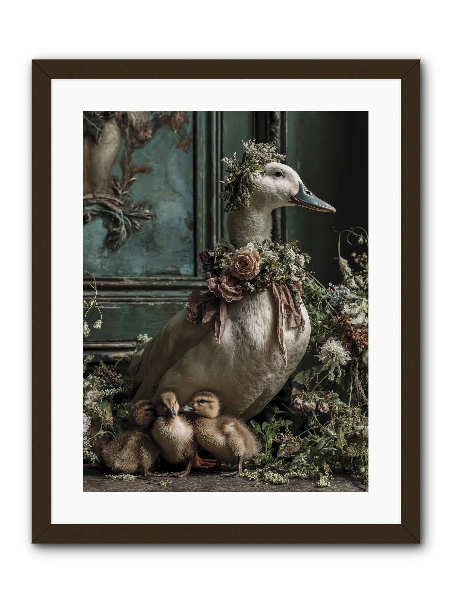 Blanche -- Framed Print - Black 18x24