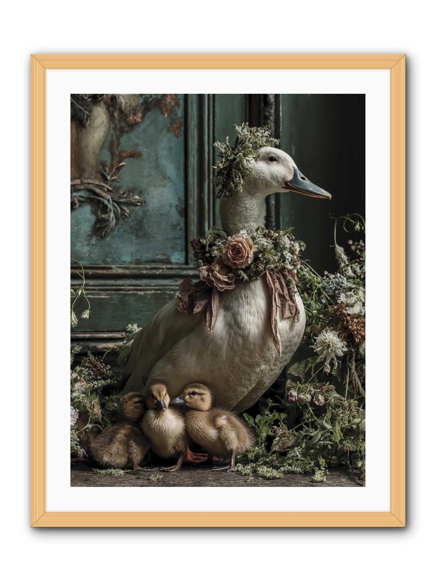 Blanche -- Framed Print - Natural 24x32