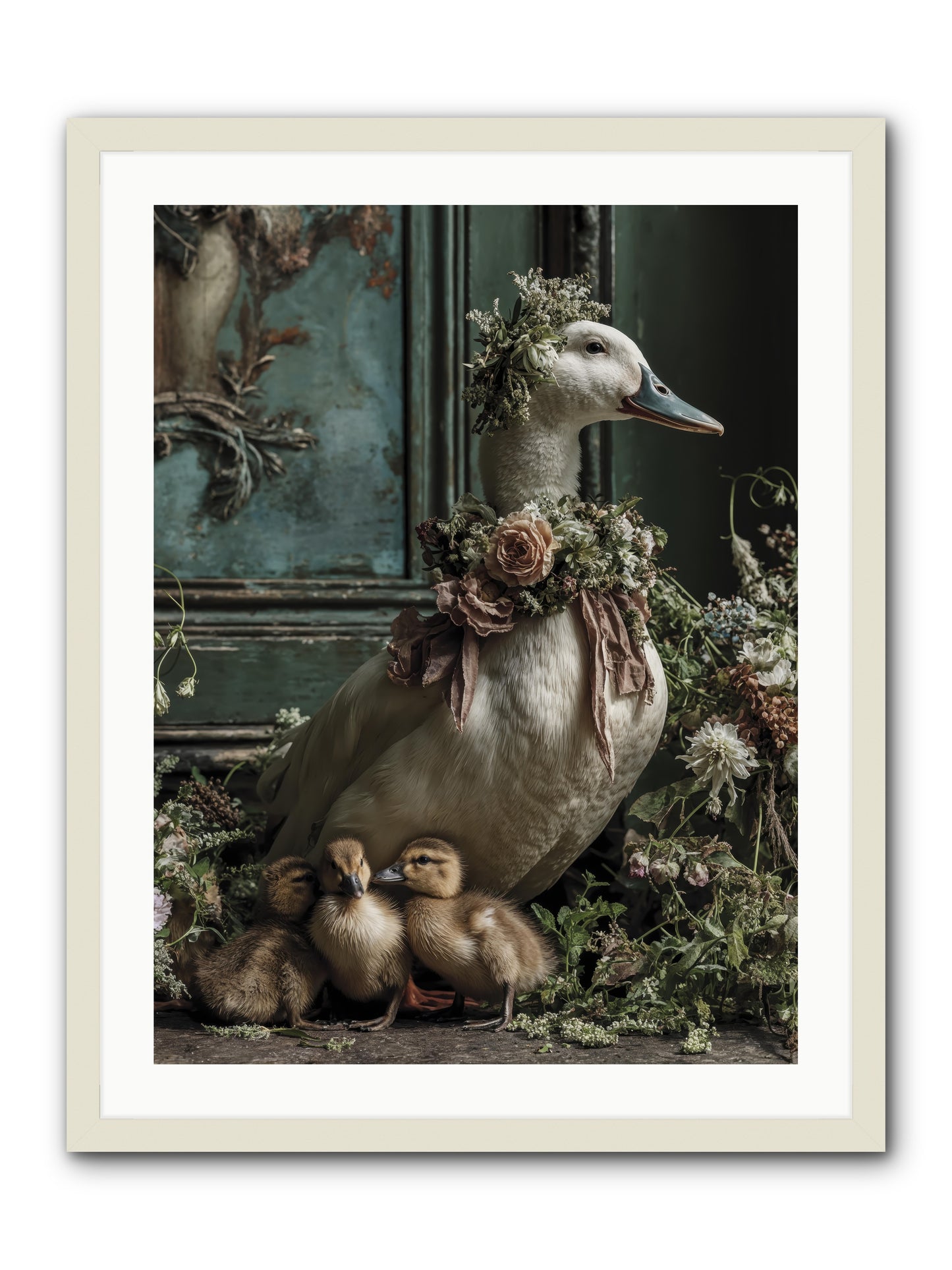 Blanche -- Framed Print - White 24x32