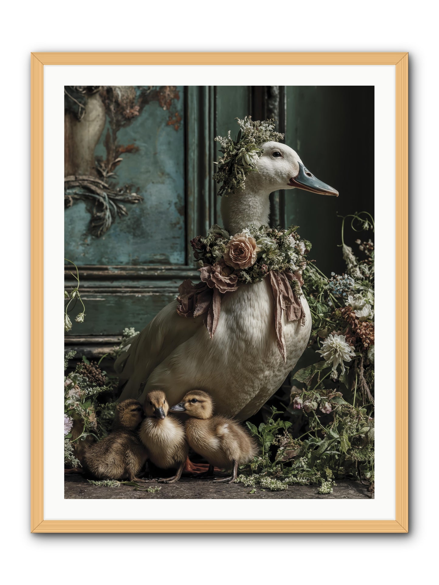 Blanche -- Framed Print - Natural 30x40