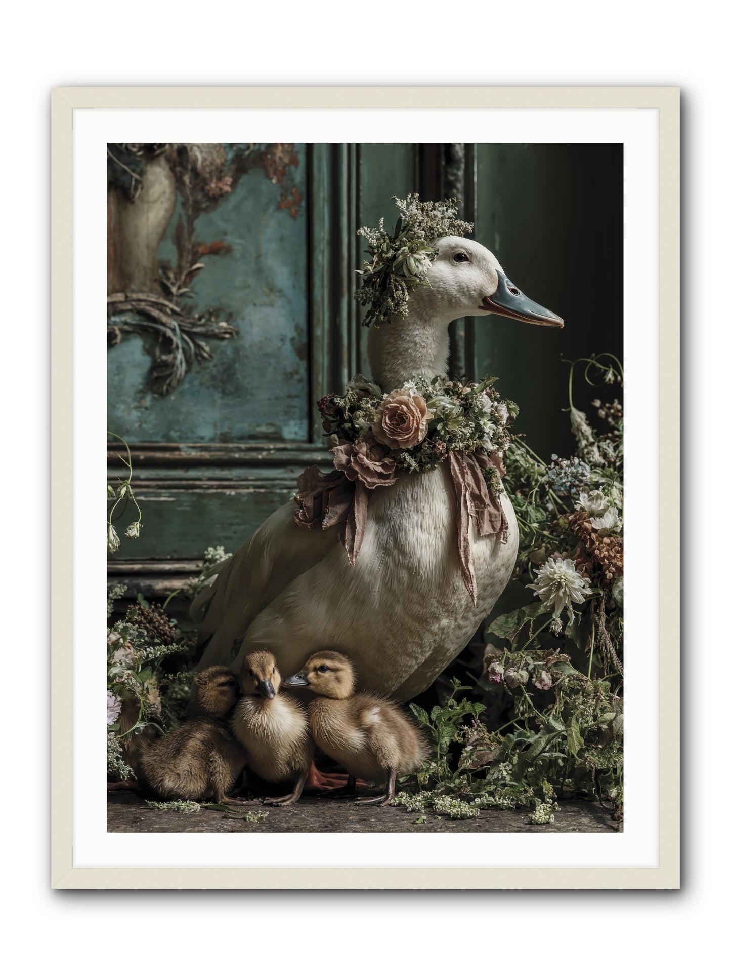 Blanche -- Framed Print - White 30x40